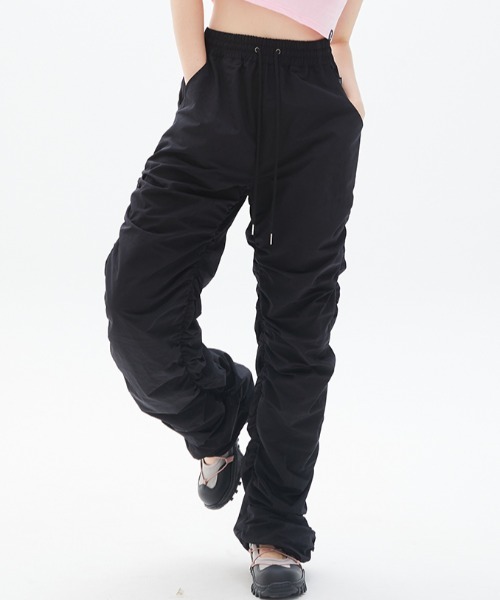 A'GEM/9 × .kom『LUV IS TRUE/ラブ イズ トゥルー』 SHIRRING PANTS ...