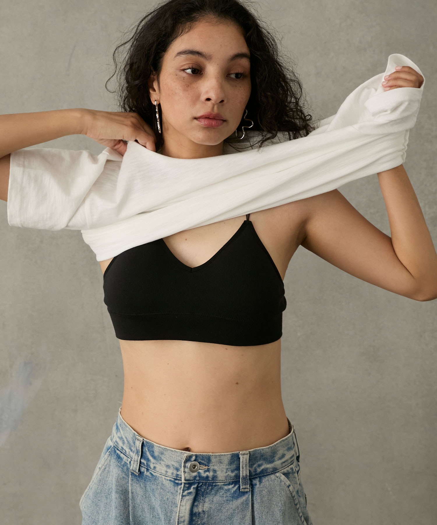 FRUIT OF THE LOOM × Stroove / Bra top & tank top＆T-Shirt 3P