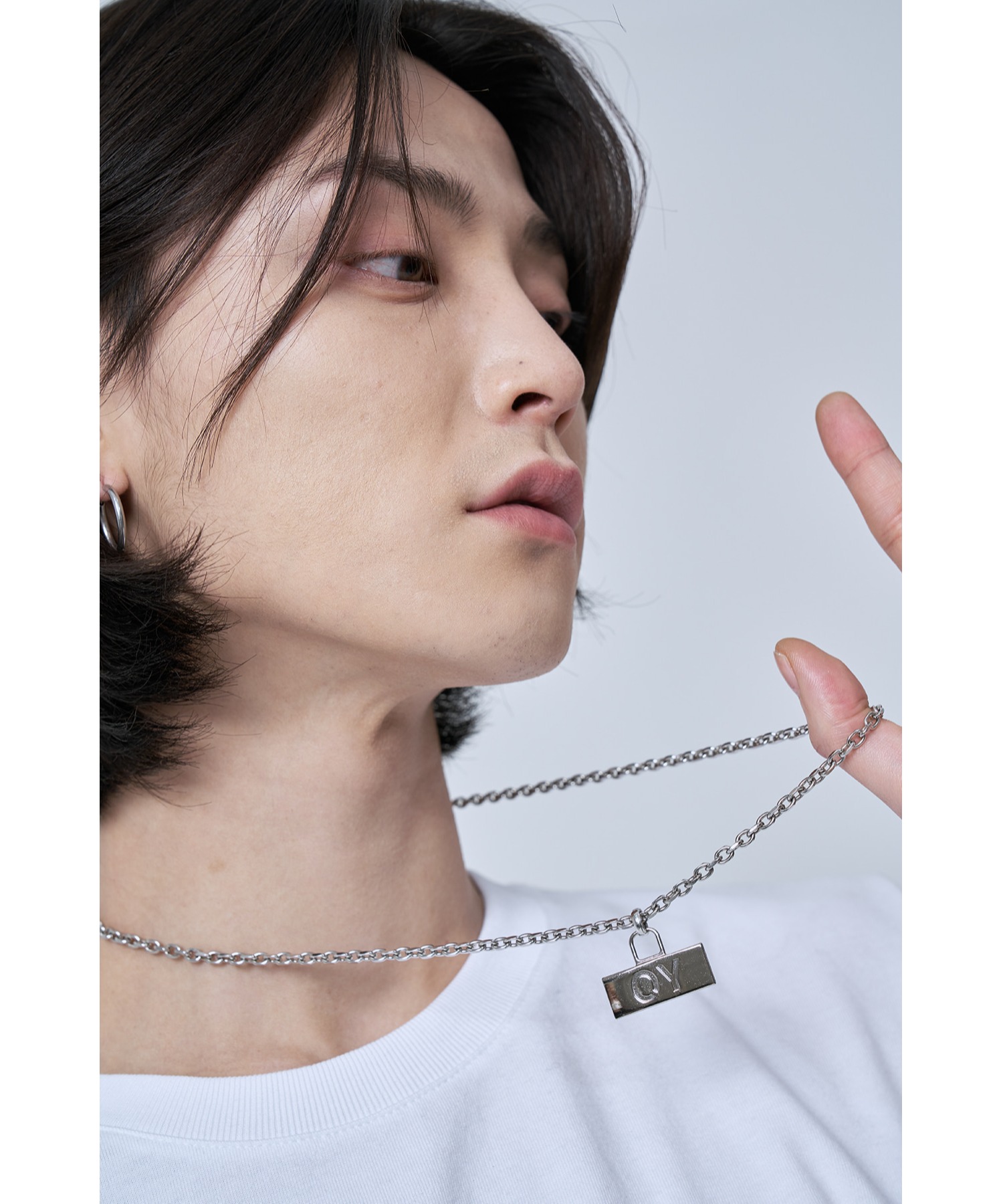 OY/オーワイ』SQUARE LOGO NECKLACE/スクウェアロゴネックレス OY│A 