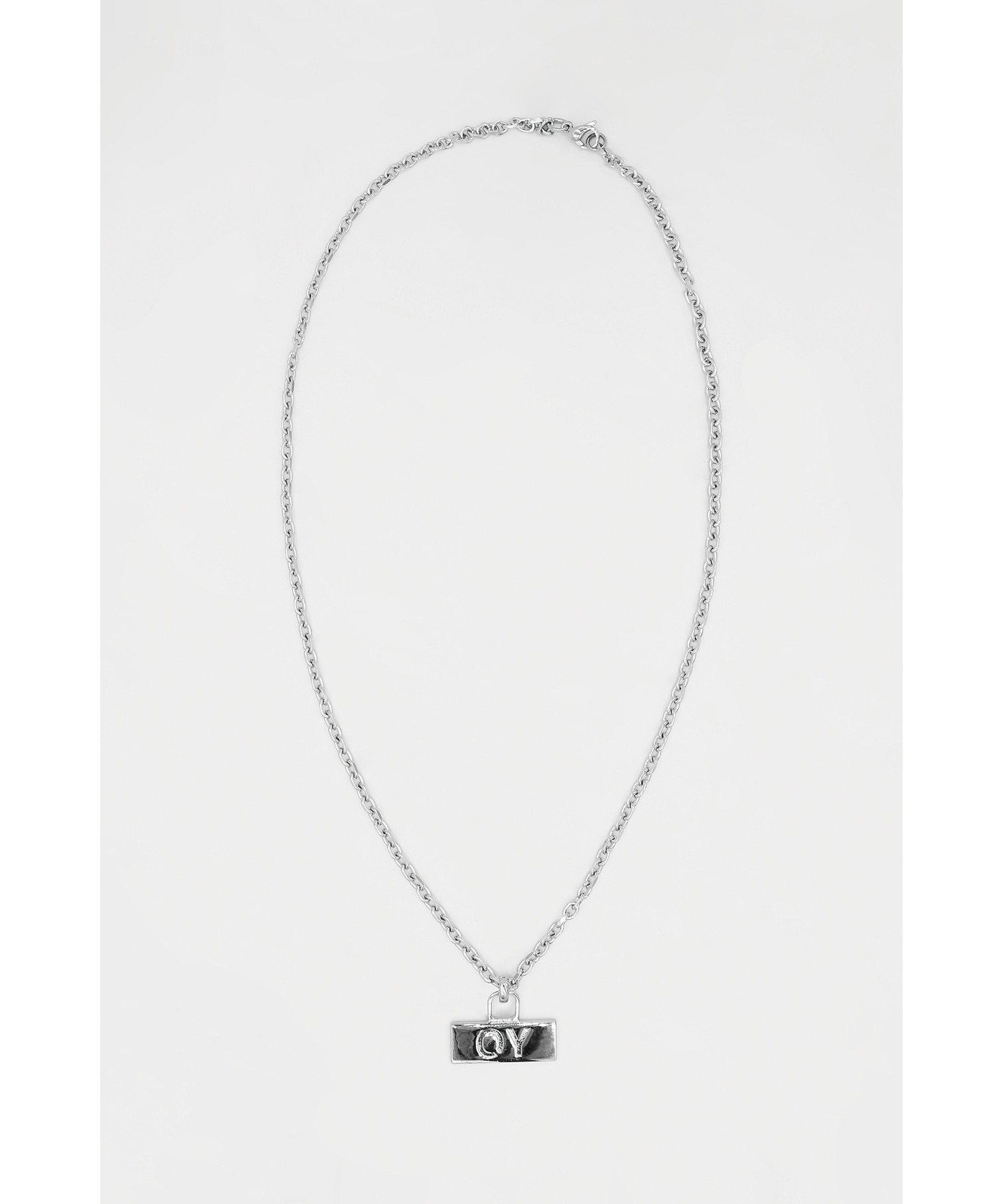 【クリアランスセール】Oyn23 オヤネックレス OY/オーワイ』SQUARE LOGO NECKLACE/スクウェアロゴネックレス