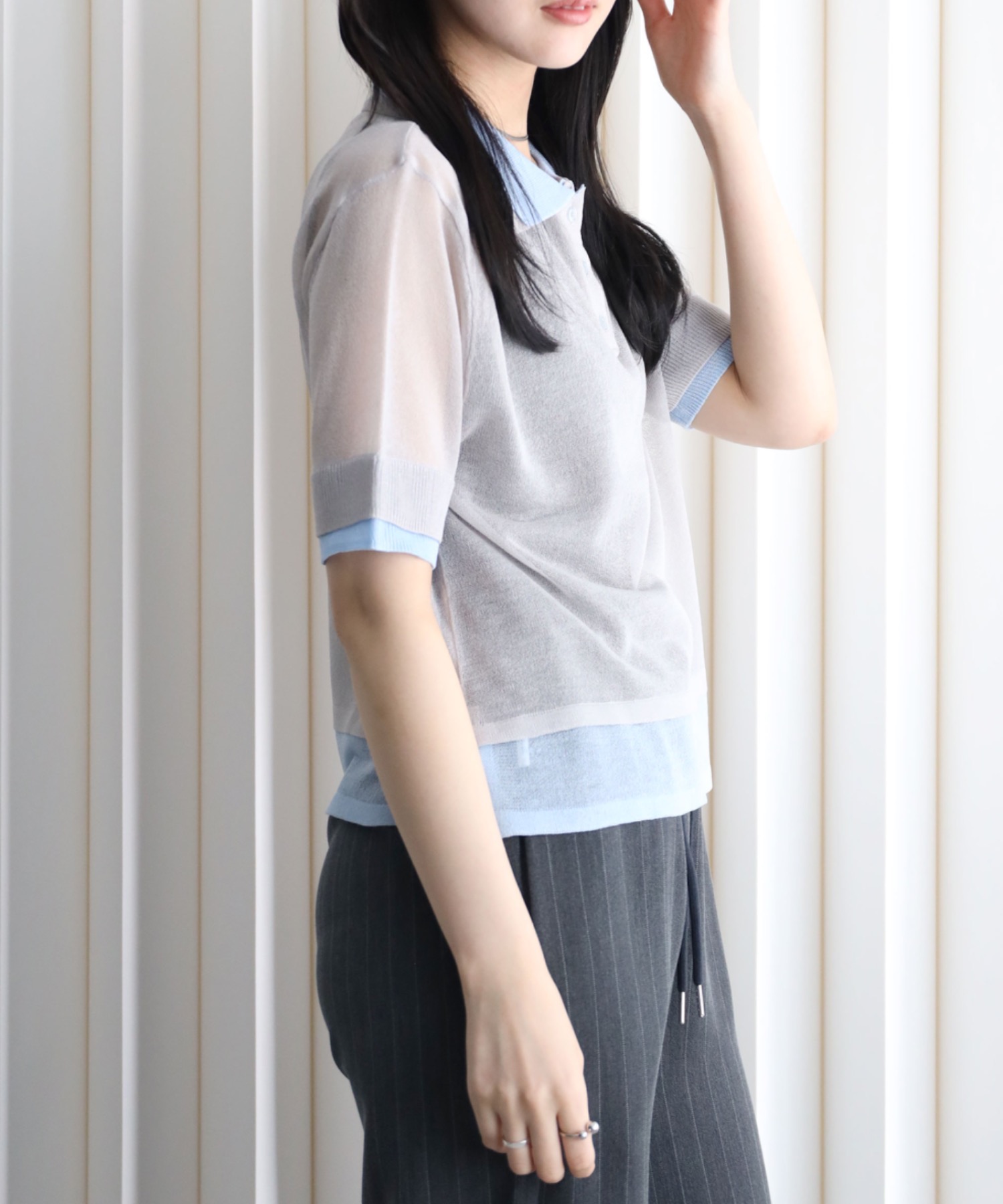 model：164cm. 着用サイズ：FREE