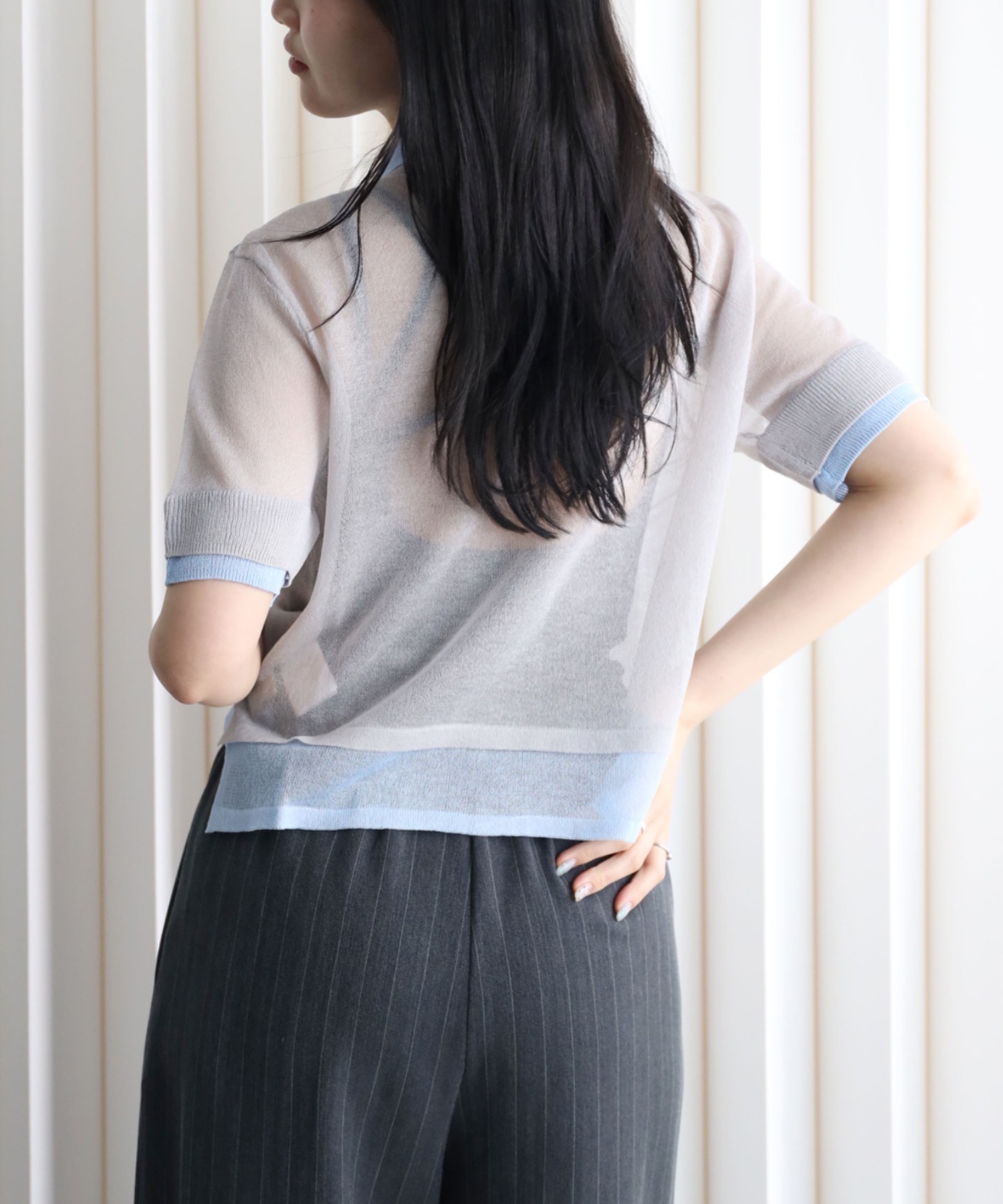 model：164cm. 着用サイズ：FREE