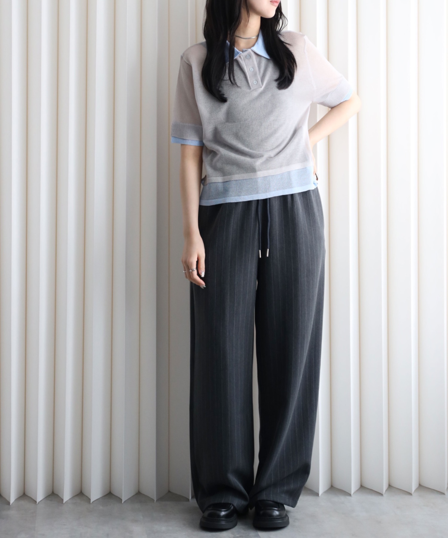 model：164cm. 着用サイズ：FREE
