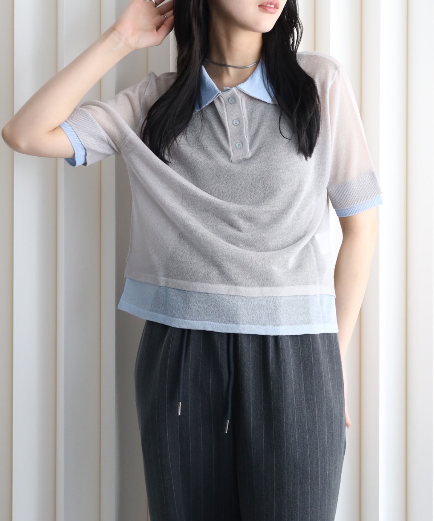 model：164cm. 着用サイズ：FREE