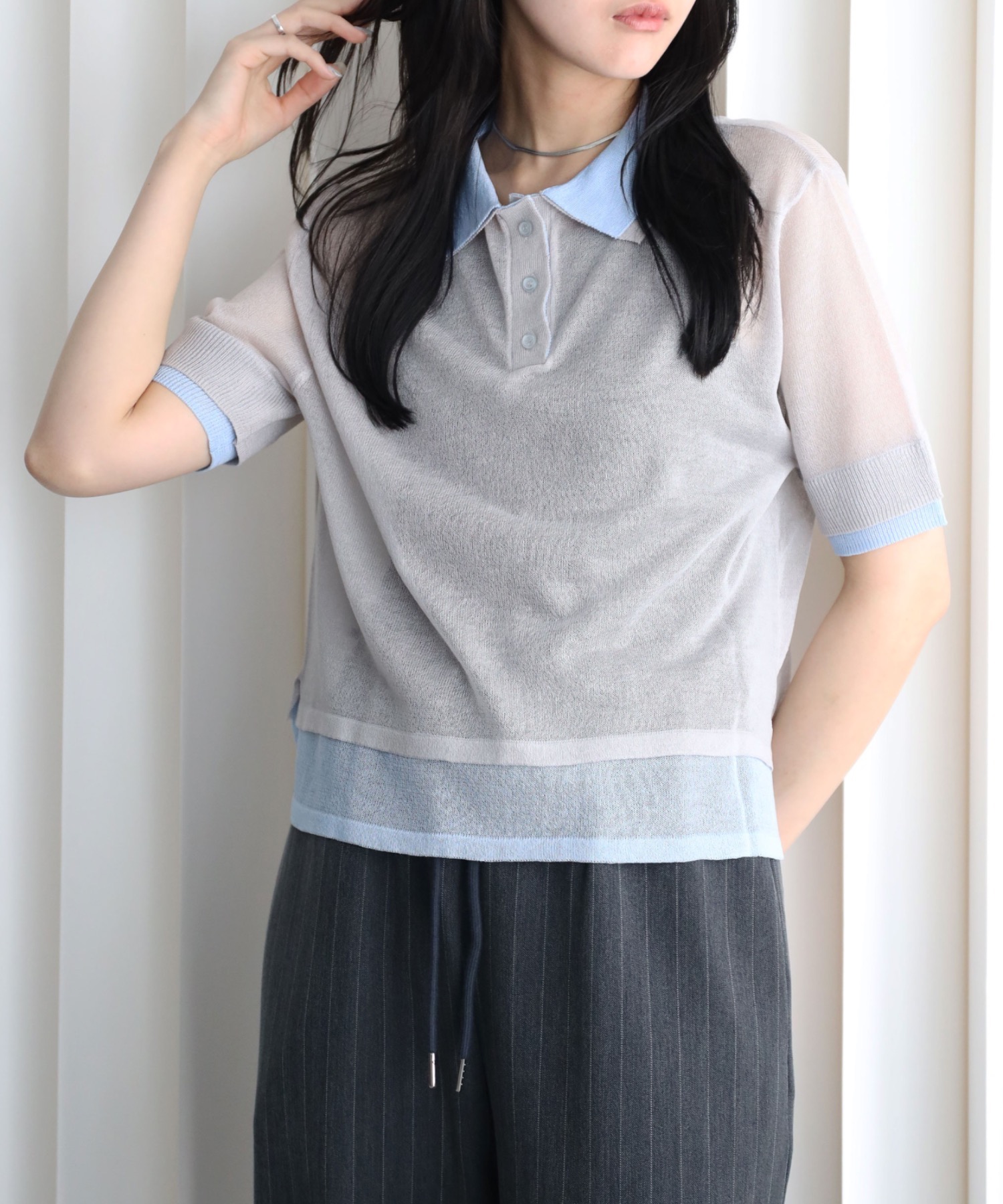 model：164cm. 着用サイズ：FREE