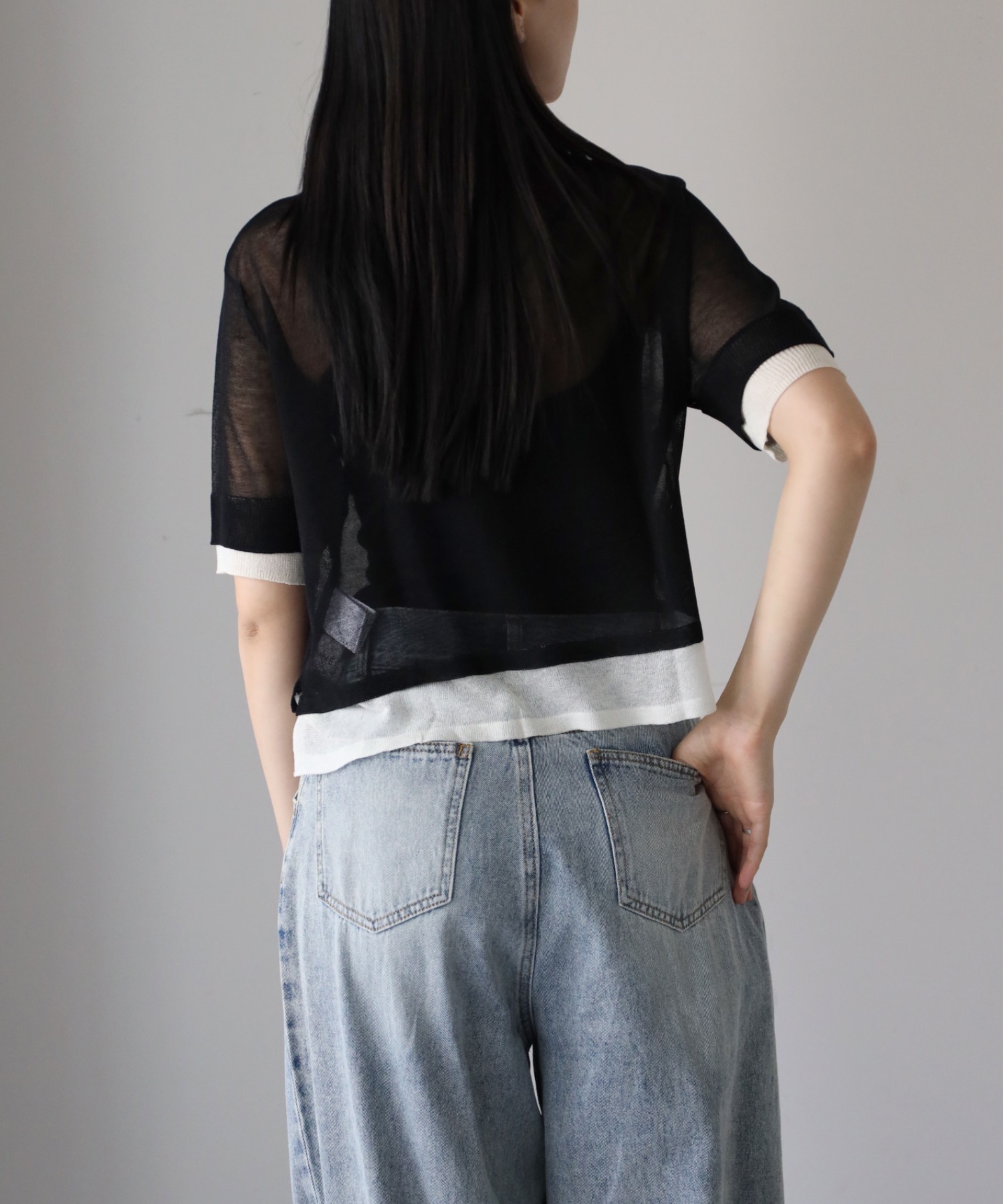 model：164cm. 着用サイズ：FREE