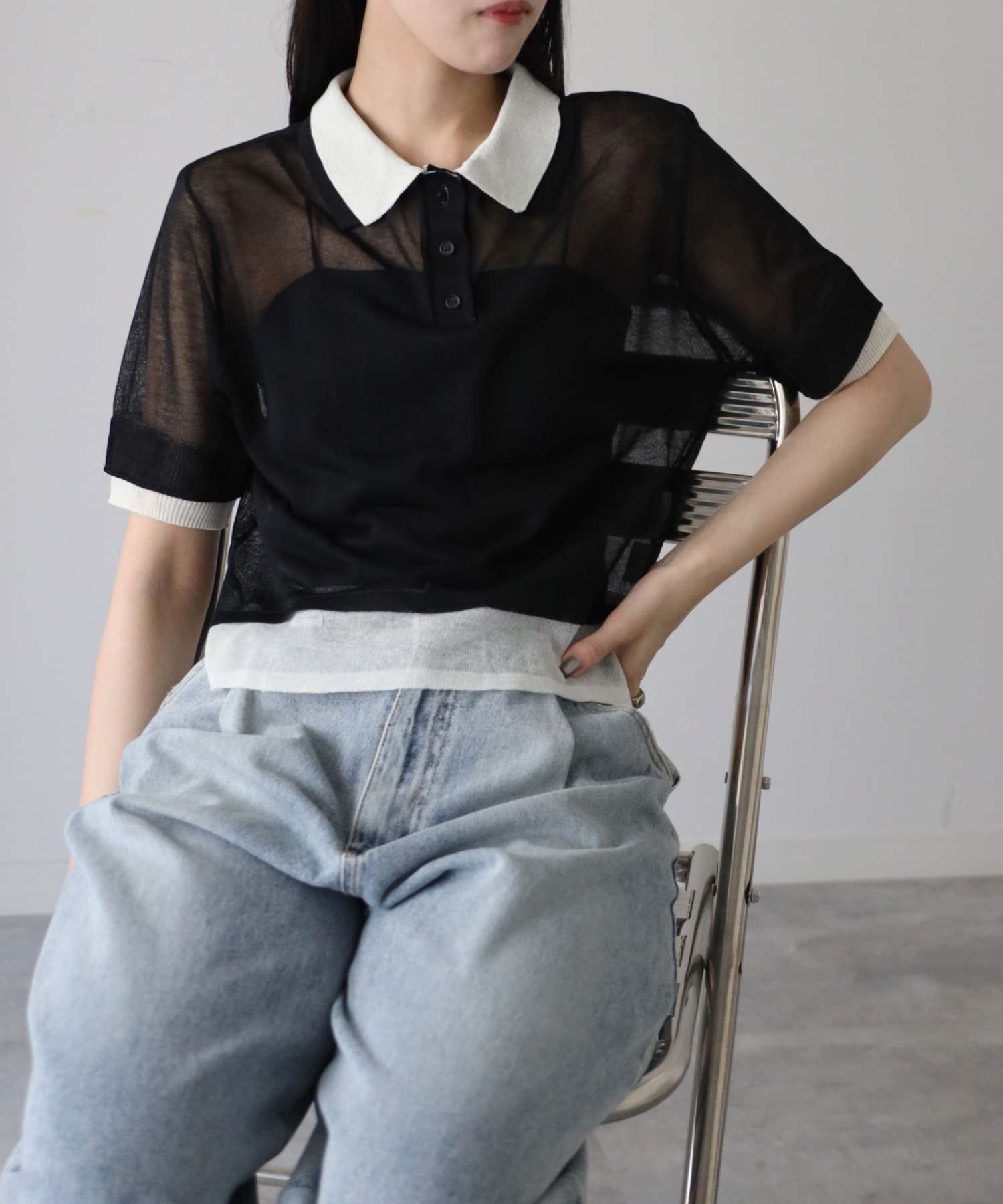 model：164cm. 着用サイズ：FREE