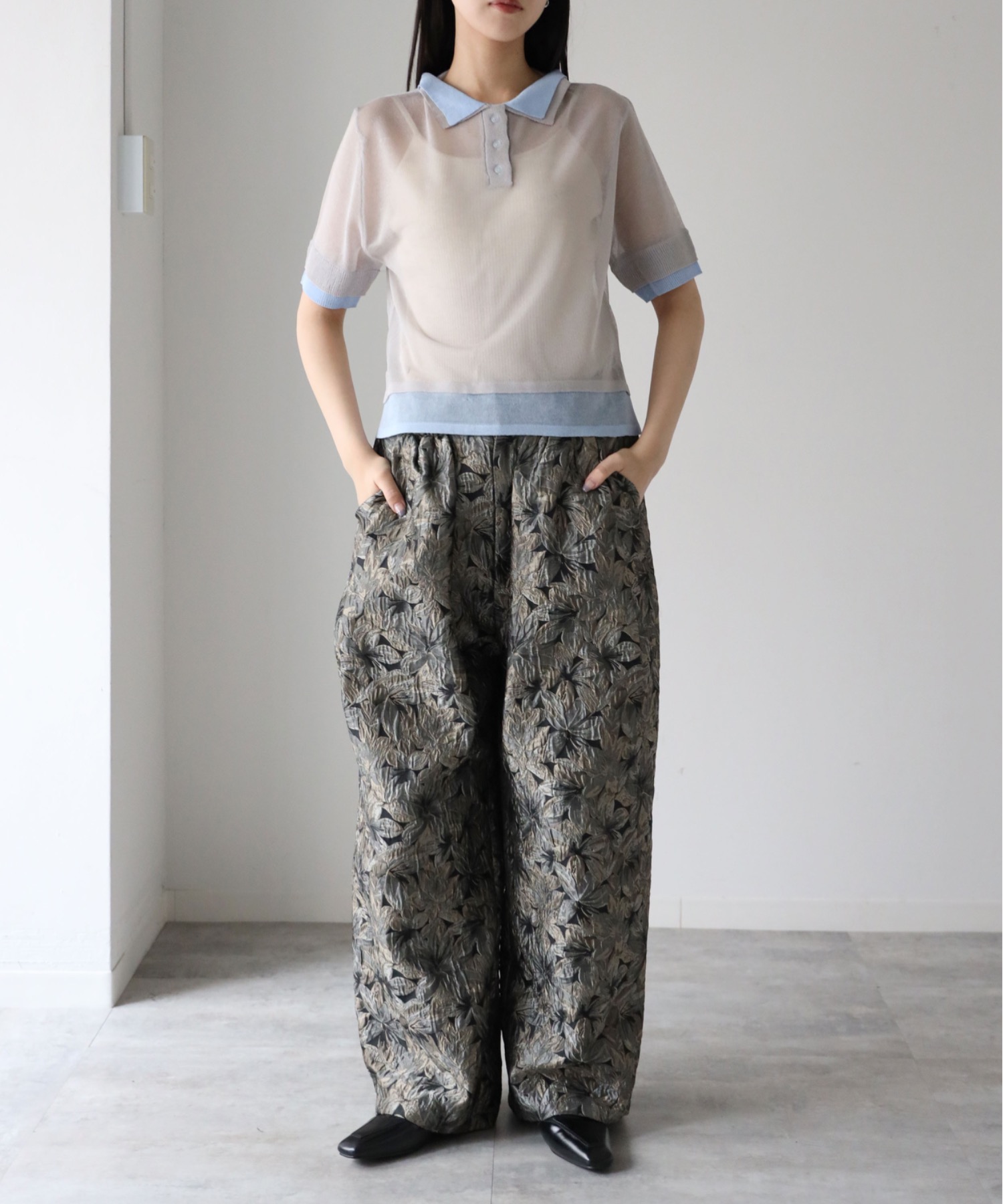 model：164cm. 着用サイズ：FREE