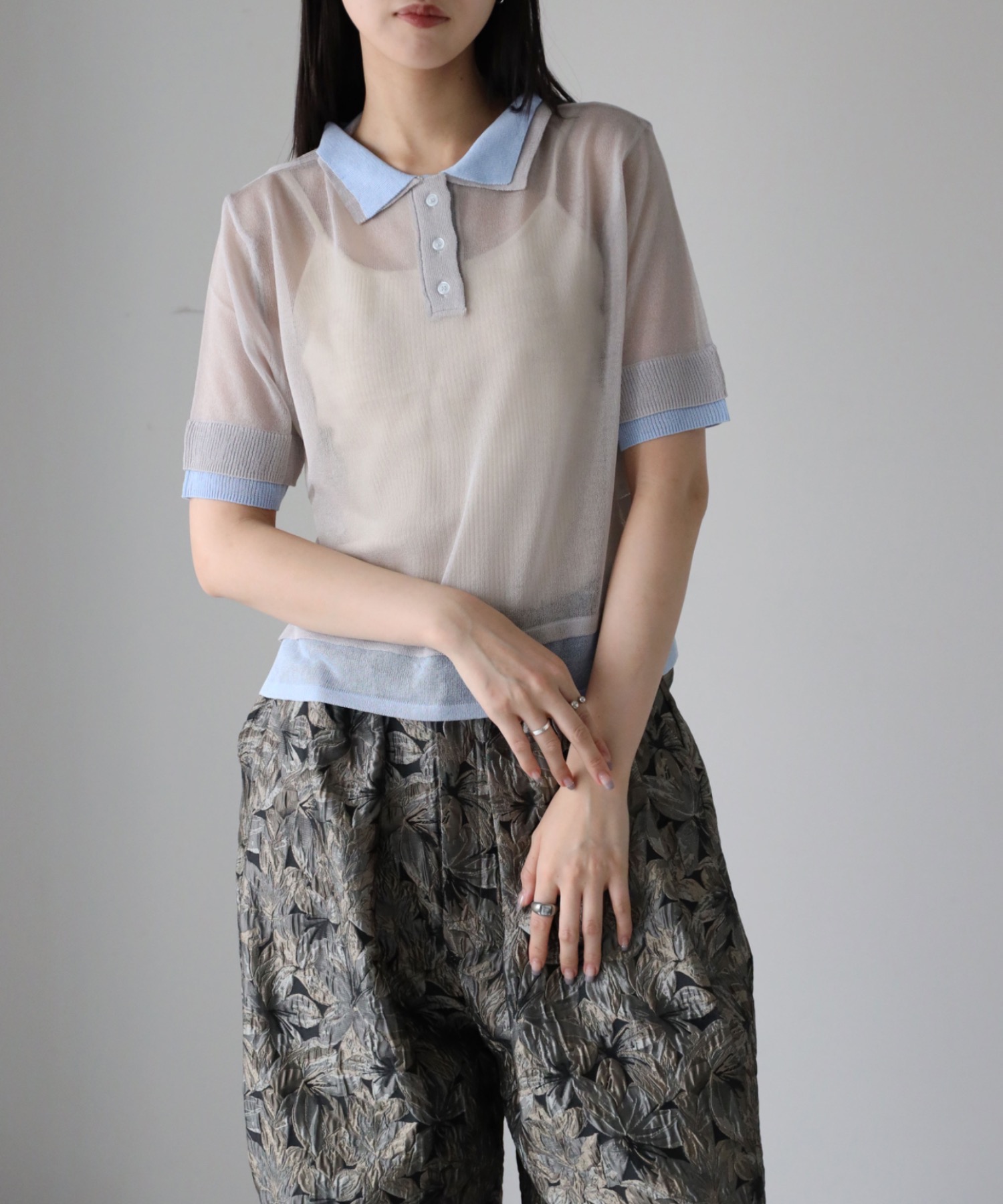 model：164cm. 着用サイズ：FREE