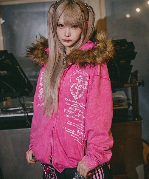 A'GEM/9 × .kom 『GALFY/ガルフィー』ギラツキ FUR パーカー セレクト