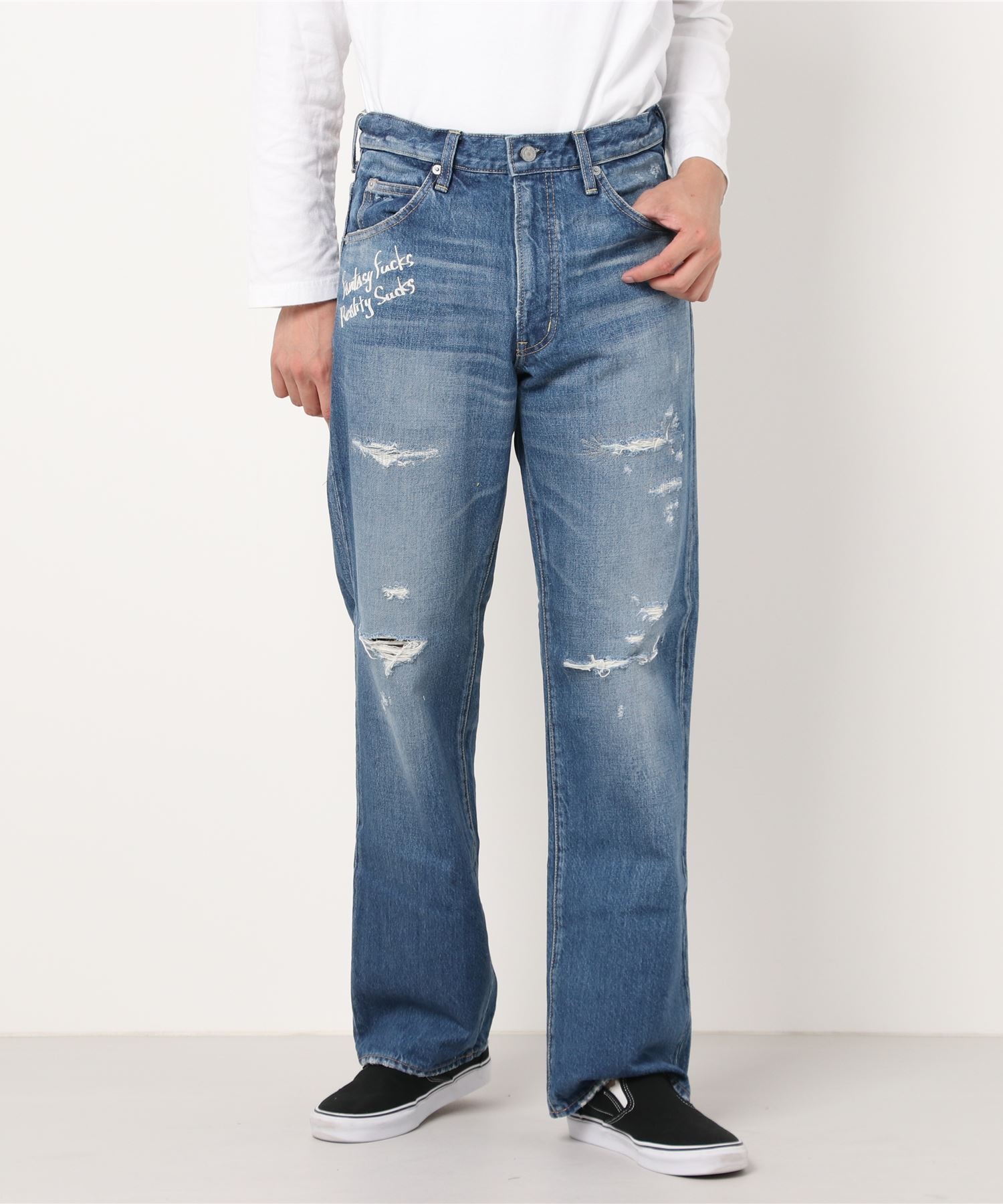 高い品質 HYSTERIC ストレートデニムパンツ 野口強 WW2 MEN GLAMOUR お買い得品 HYSTERIC GLAMOUR ストレートデニムパンツ 野口強 WW2 MEN デニム/ジーンズ
