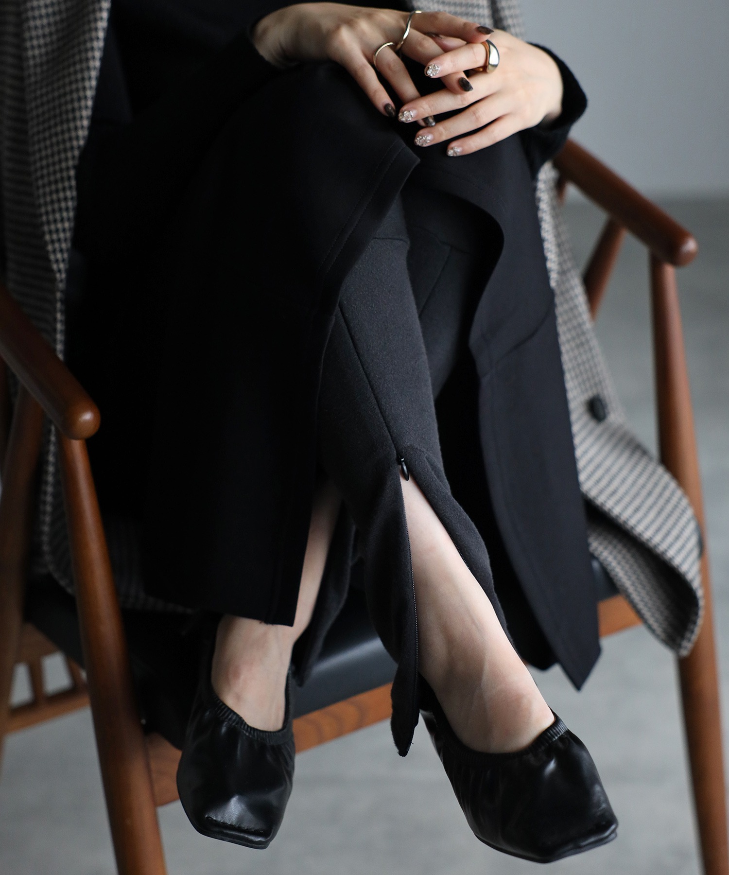 model：H158 着用サイズ：FREE