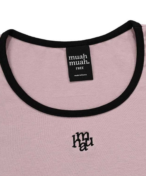 A'GEM/9 × .kom 『muah muah/ムーアムーア』 LOGO STITCH ROUND