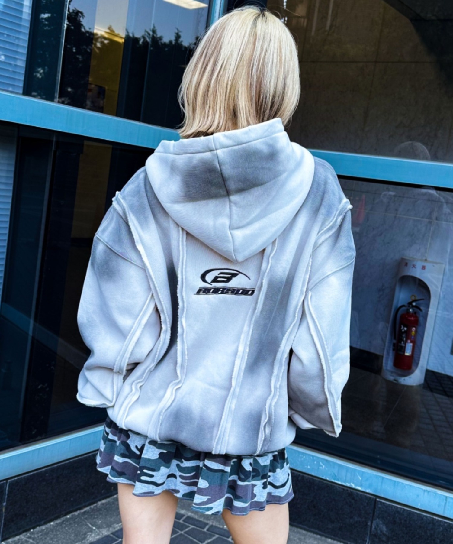 A'GEM/9 × .kom 『A'gem/エージェム』Spray Double Zip-Up Hoodie