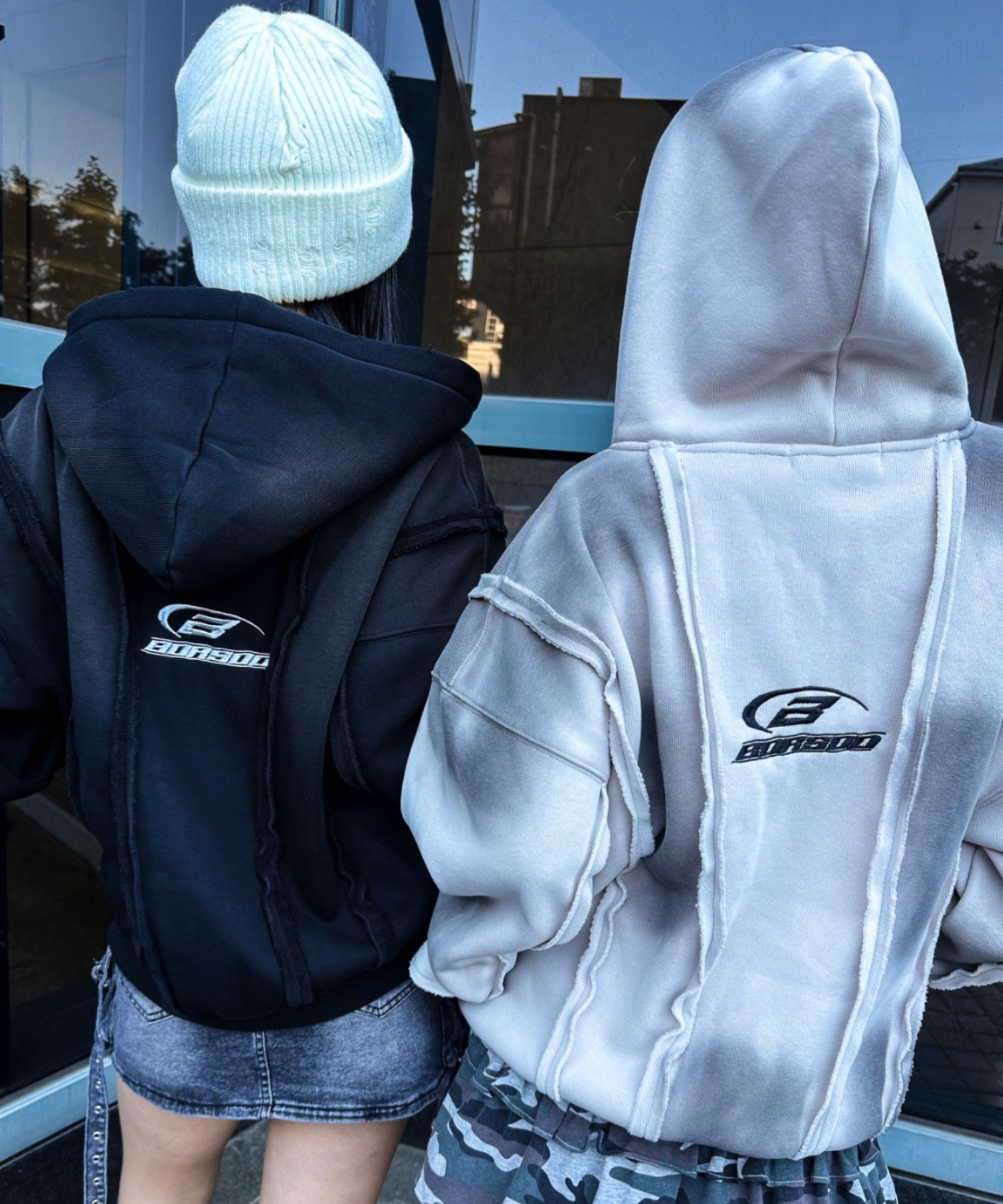 A'GEM/9 × .kom 『A'gem/エージェム』Spray Double Zip-Up Hoodie