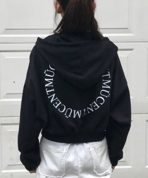 A'GEM/9 × .kom 『MUCENT/ムセント』BACK LOGO 2-WAY HOOD ZIP-UP