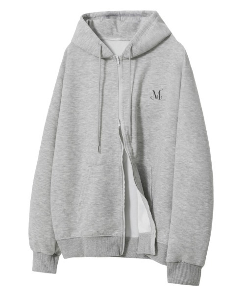 A'GEM/9 × .kom 『MUCENT/ムセント』BACK LOGO 2-WAY HOOD ZIP-UP