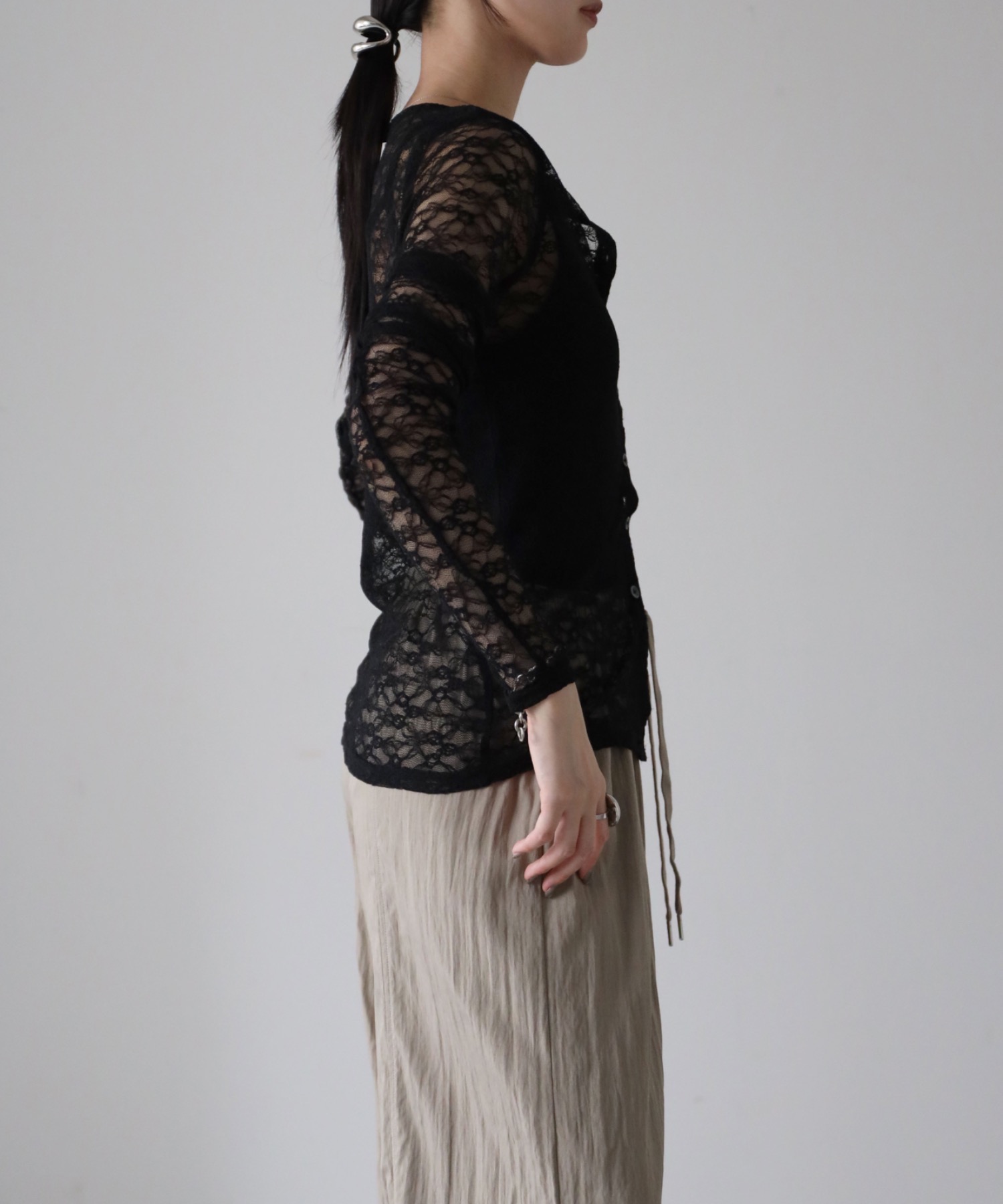model：164cm. 着用サイズ：FREE