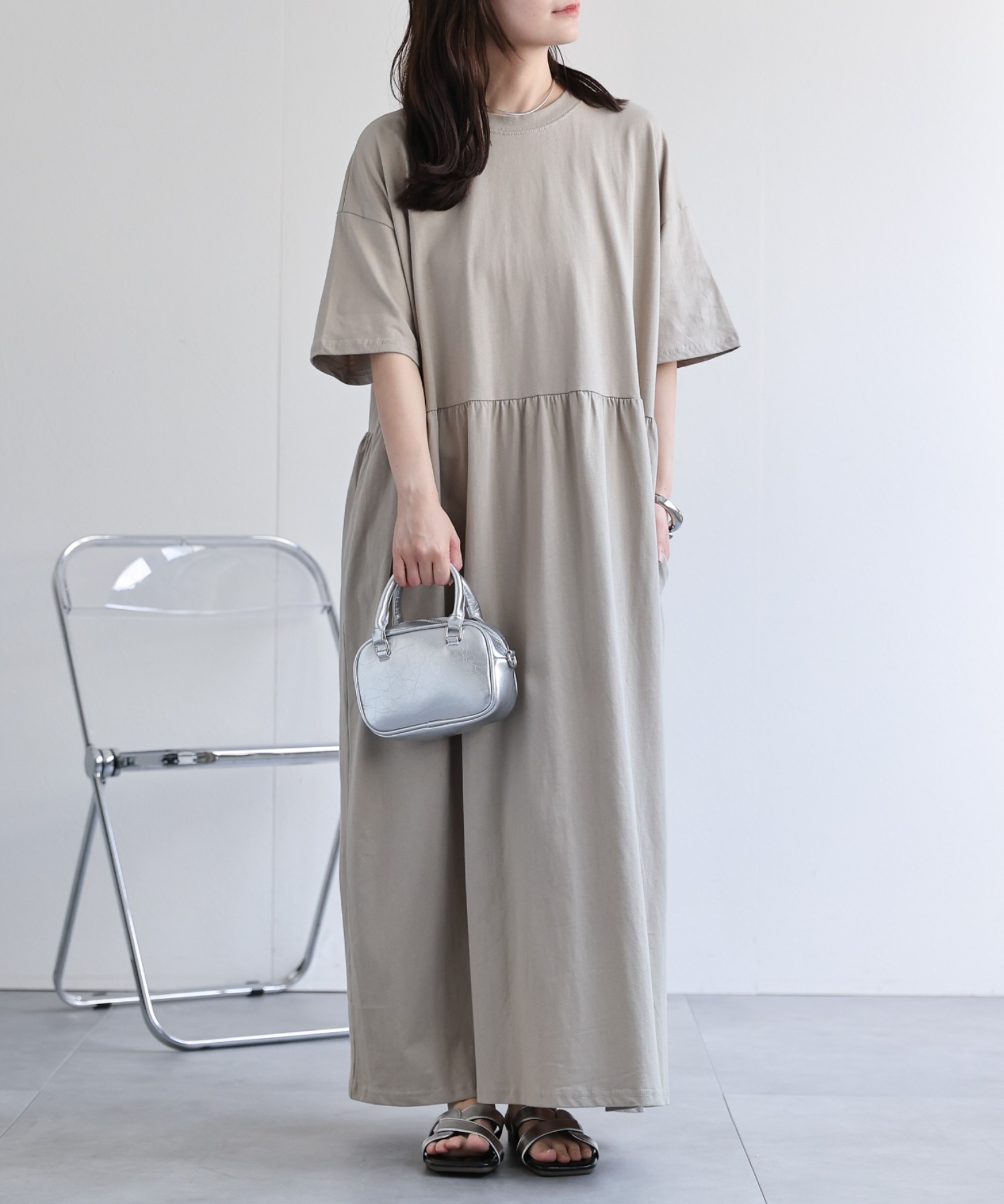 model：156cm 着用サイズ：FREE