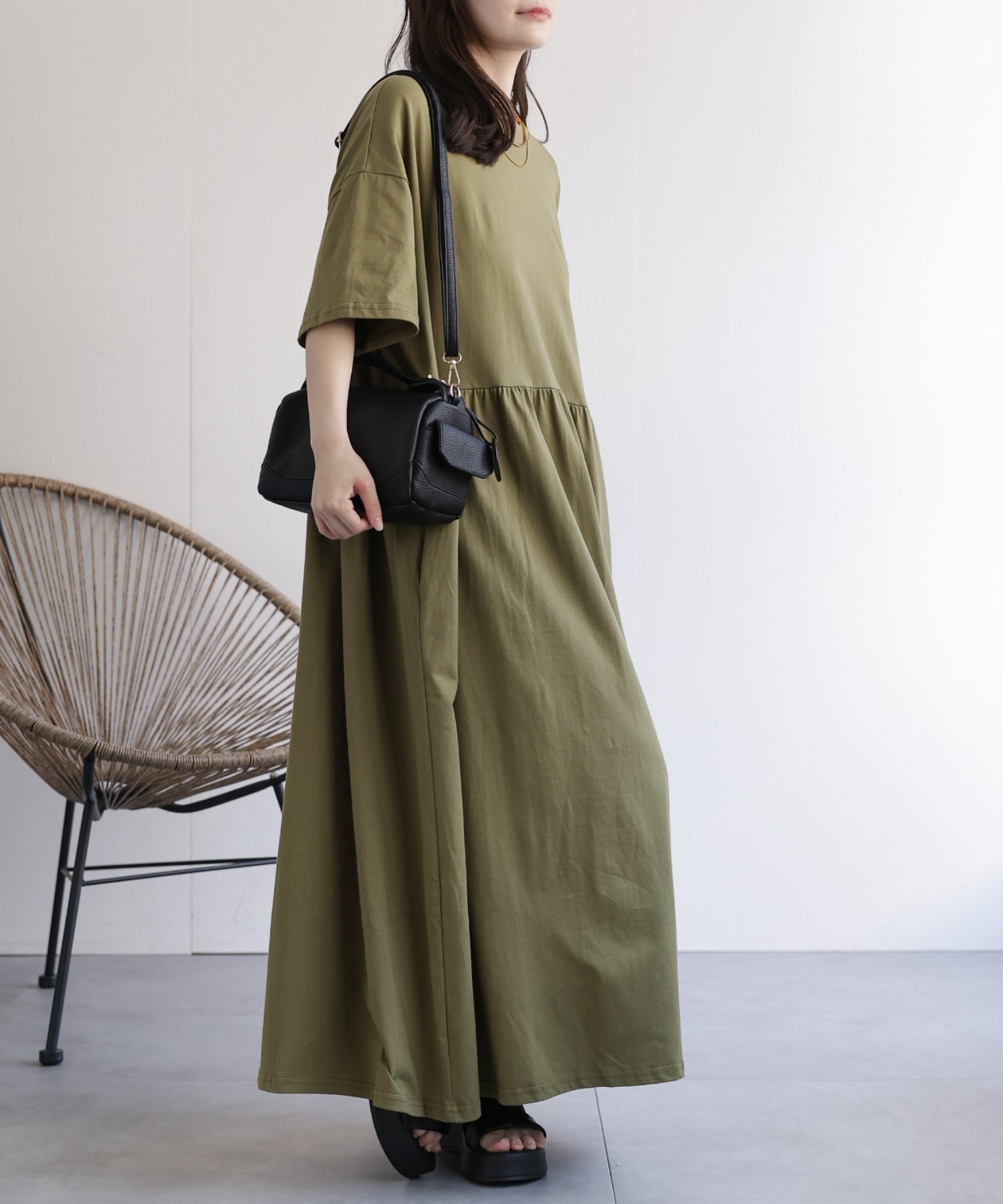 model：156cm 着用サイズ：FREE