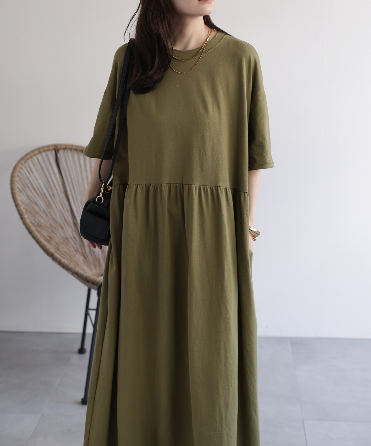 model：156cm 着用サイズ：FREE