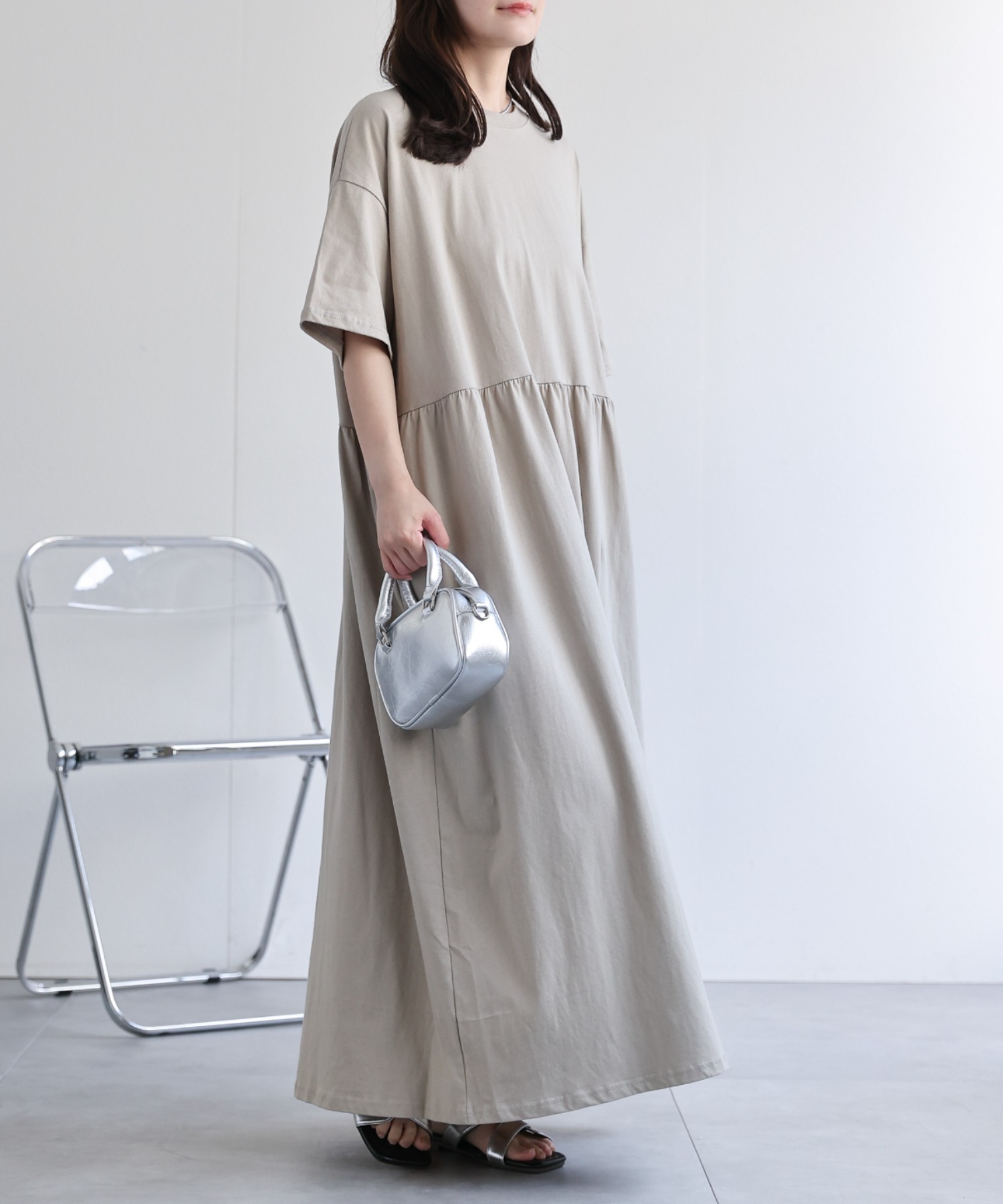 model：156cm 着用サイズ：FREE