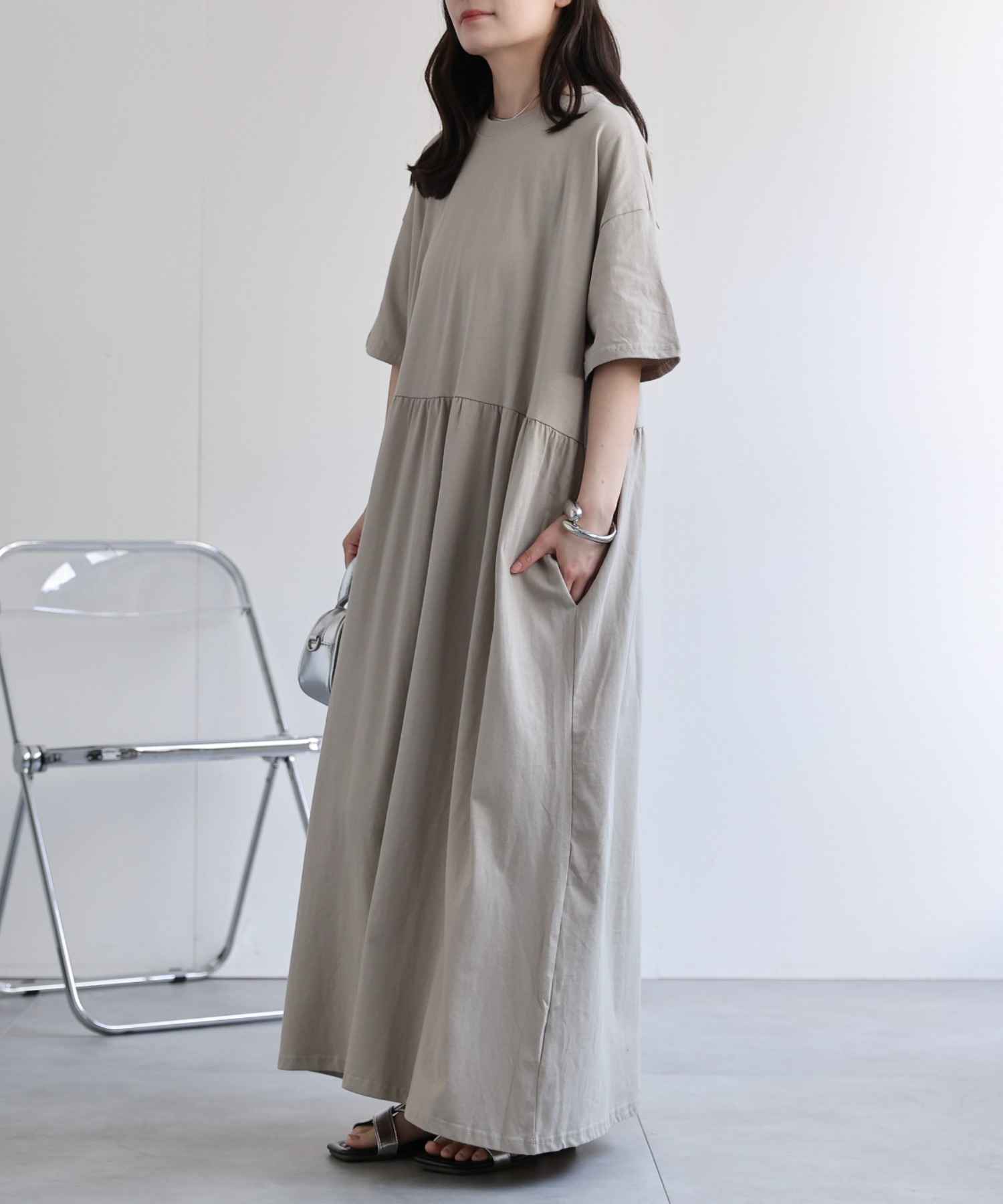 model：156cm 着用サイズ：FREE