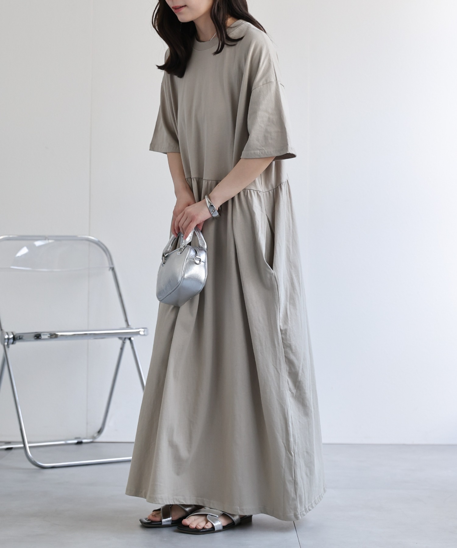 model：156cm 着用サイズ：FREE