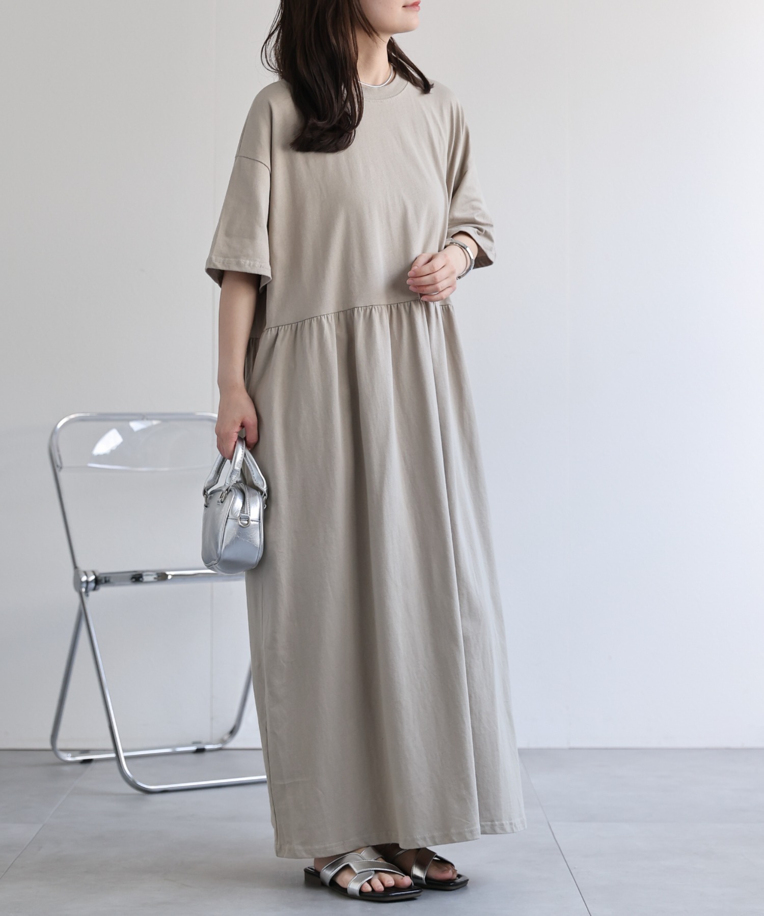 model：156cm 着用サイズ：FREE