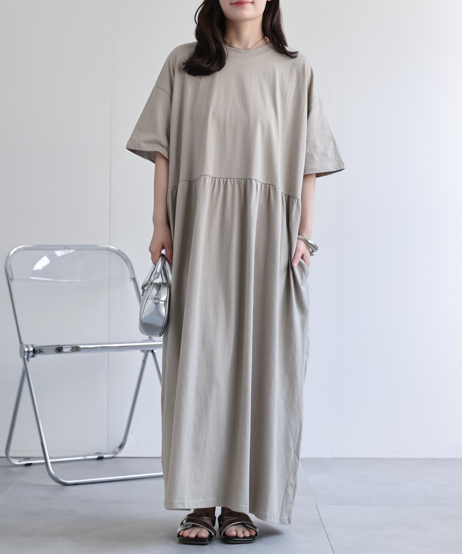 model：156cm 着用サイズ：FREE