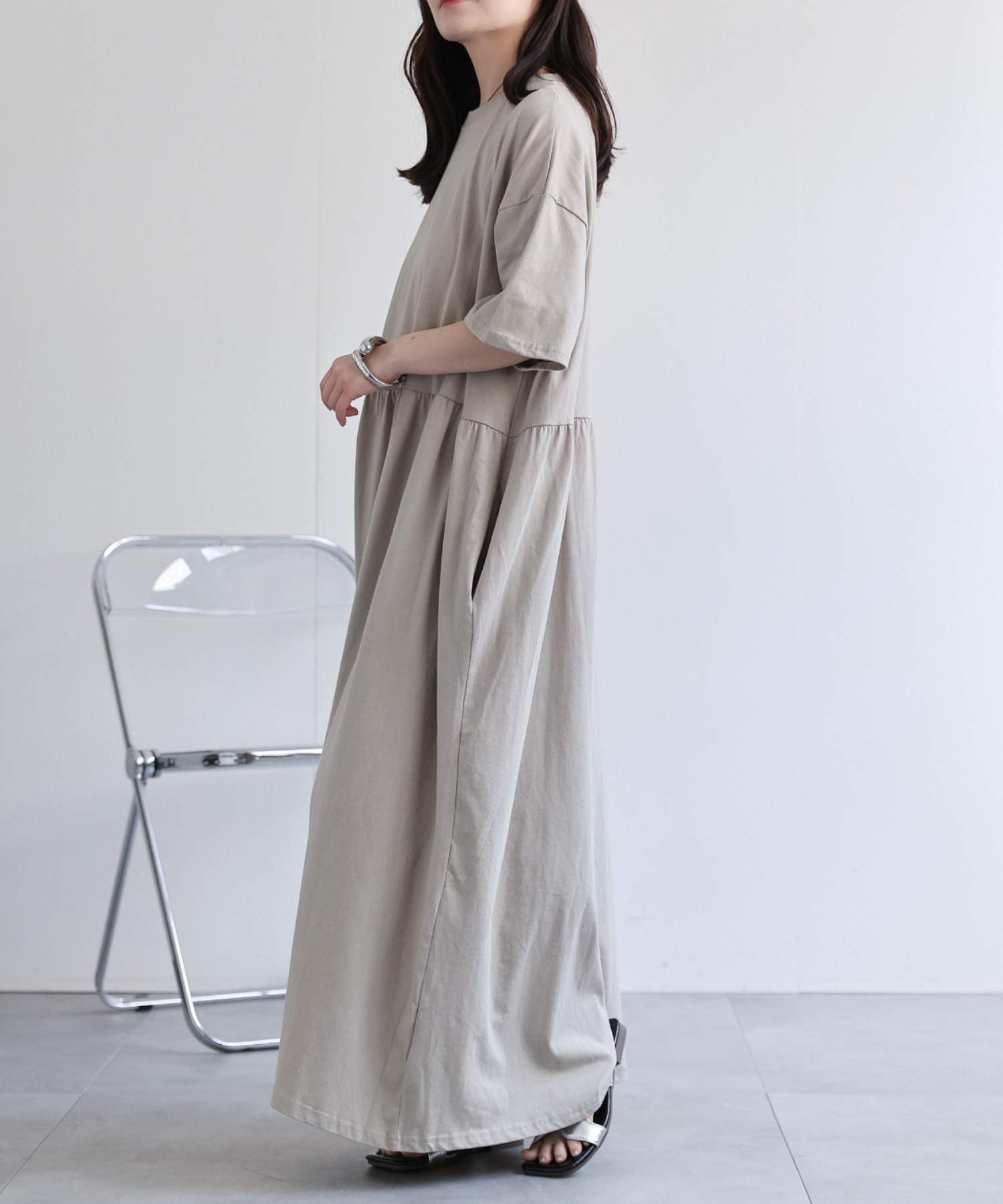 model：156cm 着用サイズ：FREE