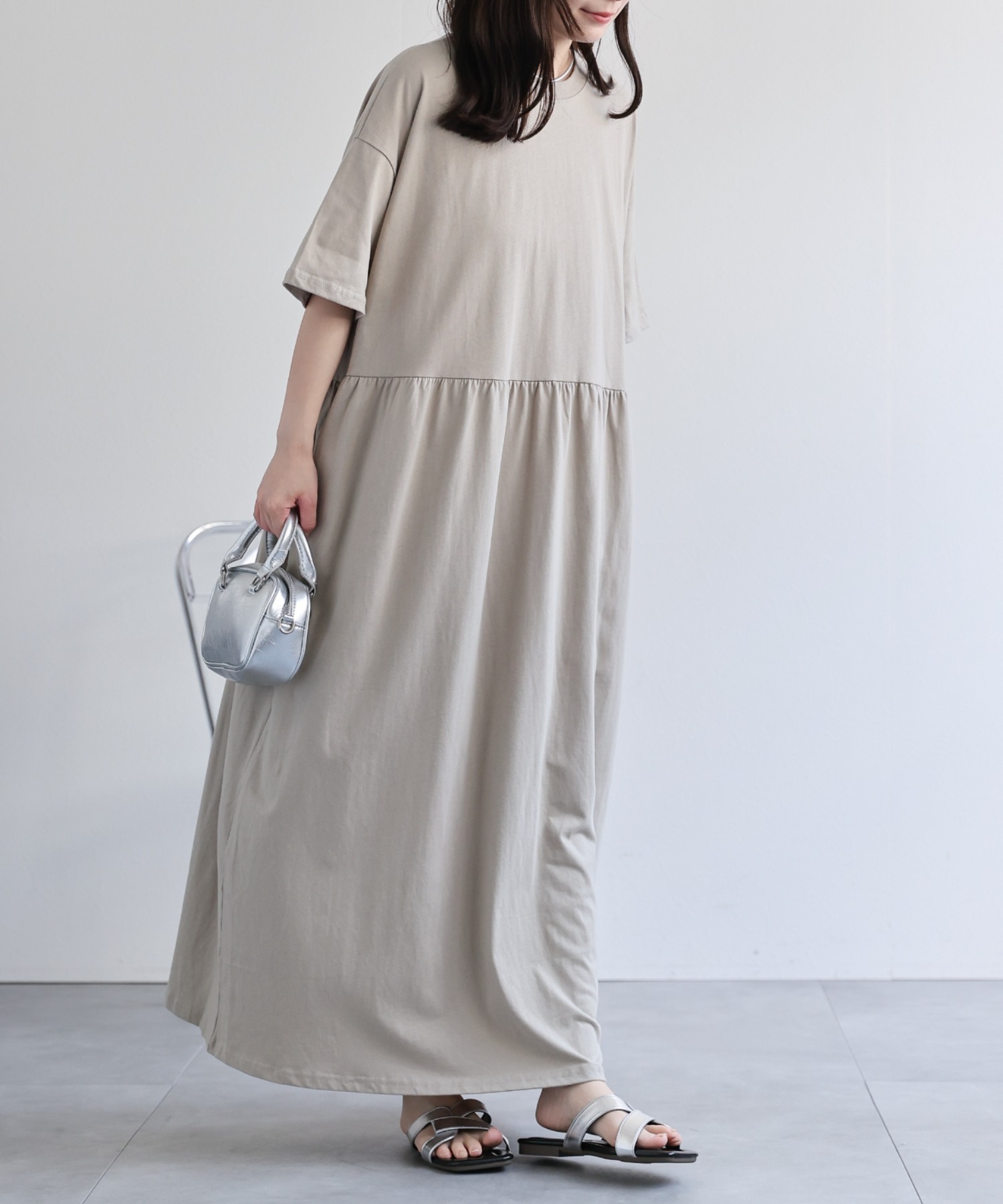 model：156cm 着用サイズ：FREE
