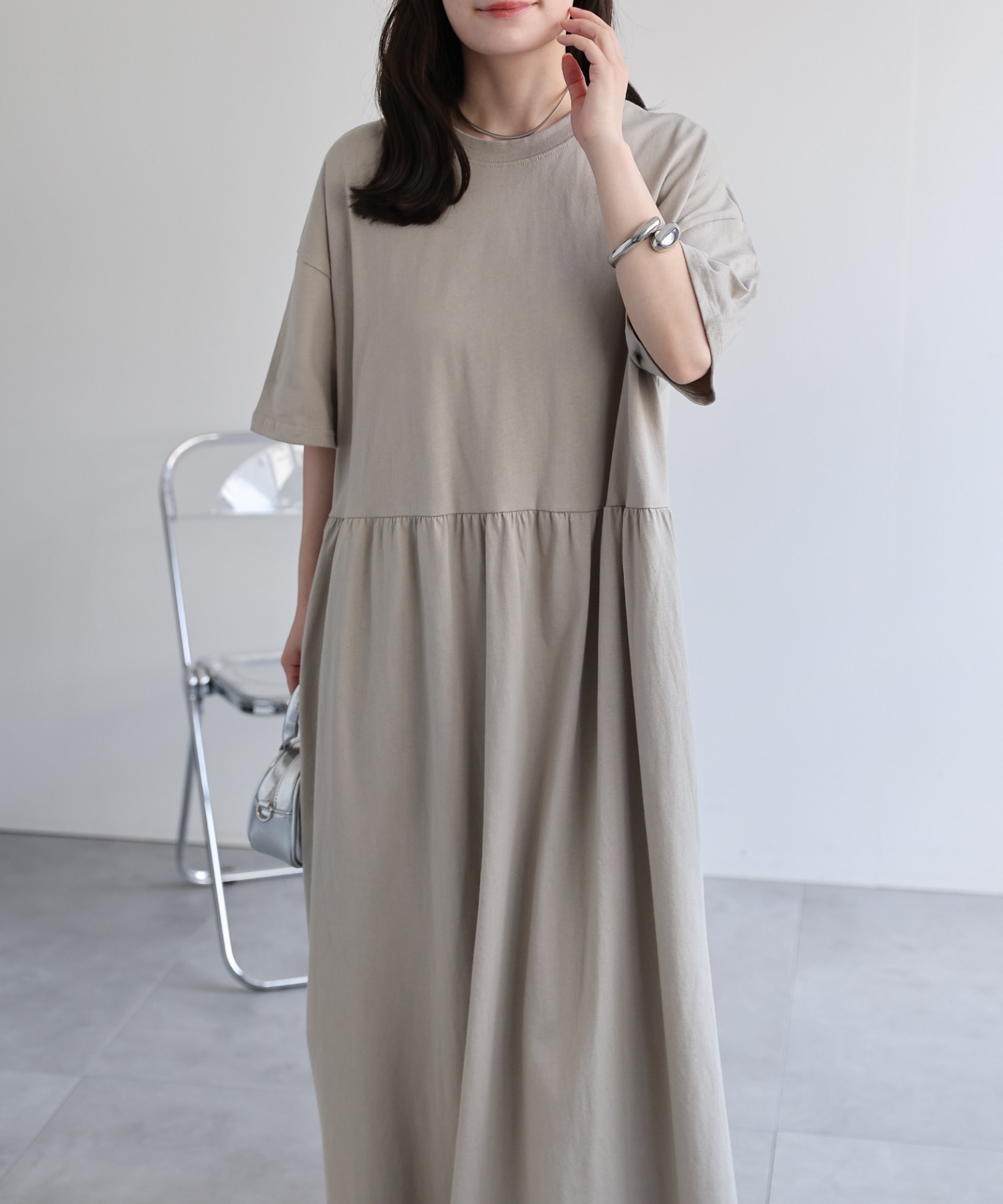 model：156cm 着用サイズ：FREE