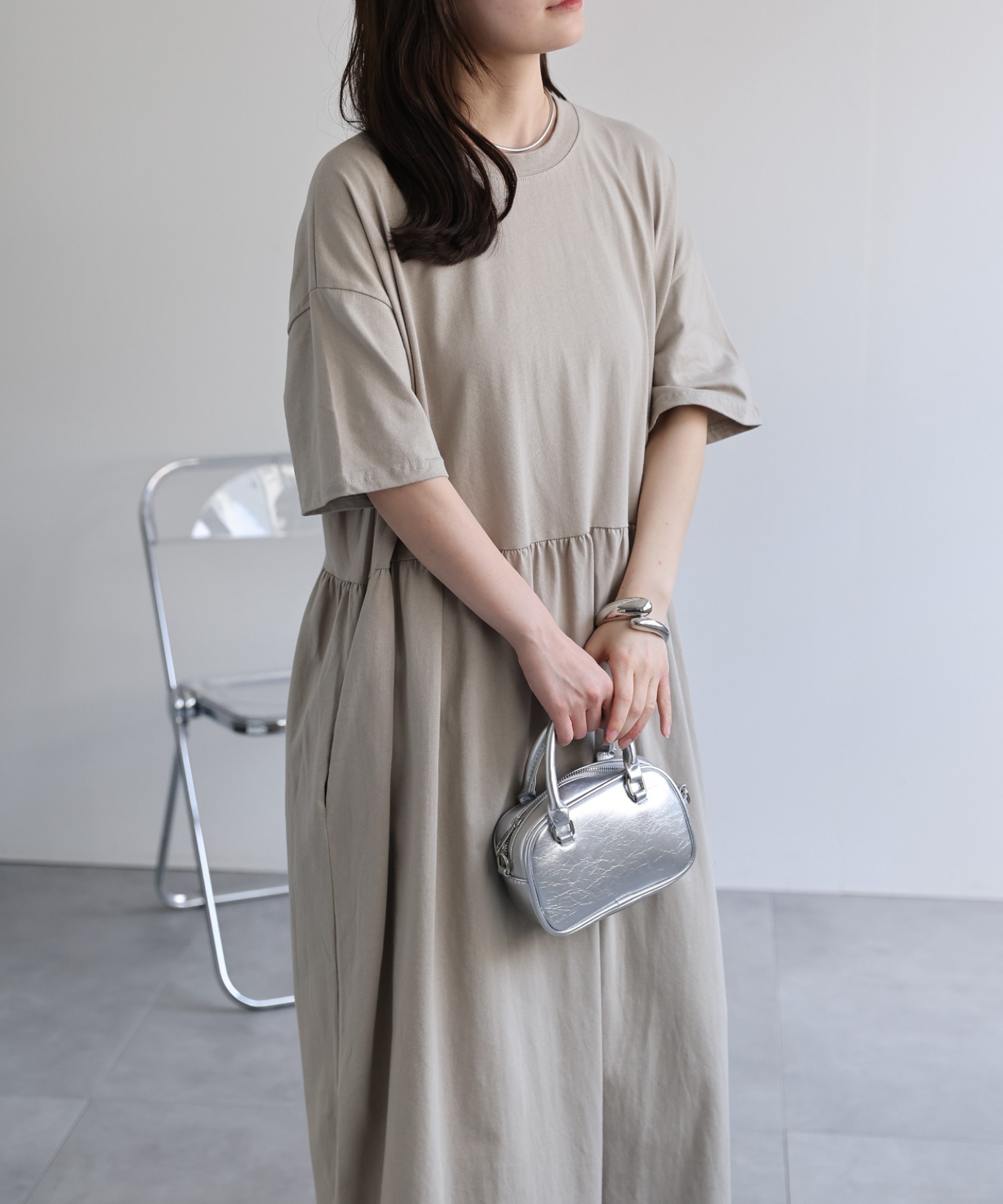 model：156cm 着用サイズ：FREE
