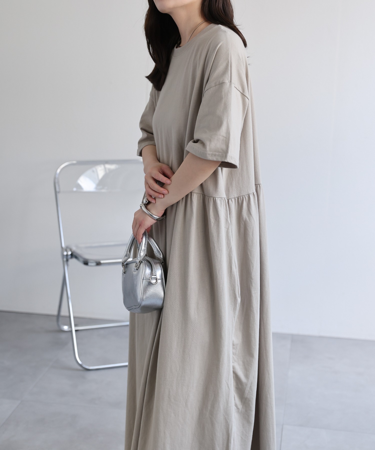 model：156cm 着用サイズ：FREE