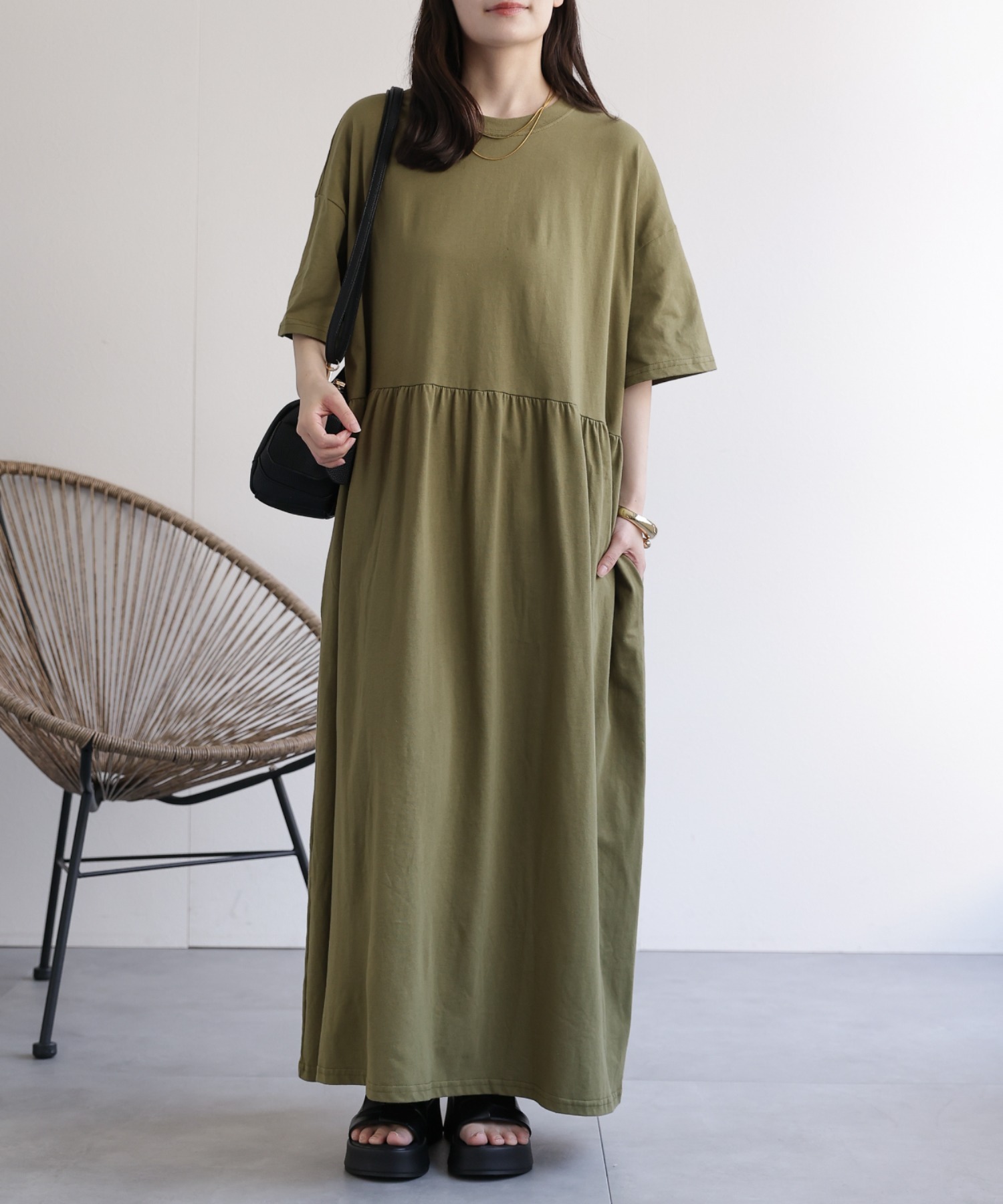 model：156cm 着用サイズ：FREE