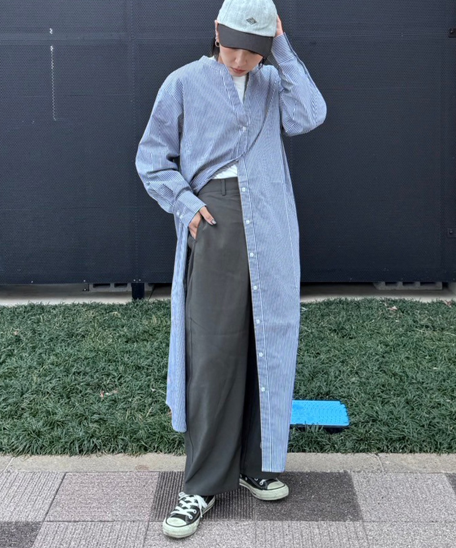 model：H158 着用サイズ：FREE