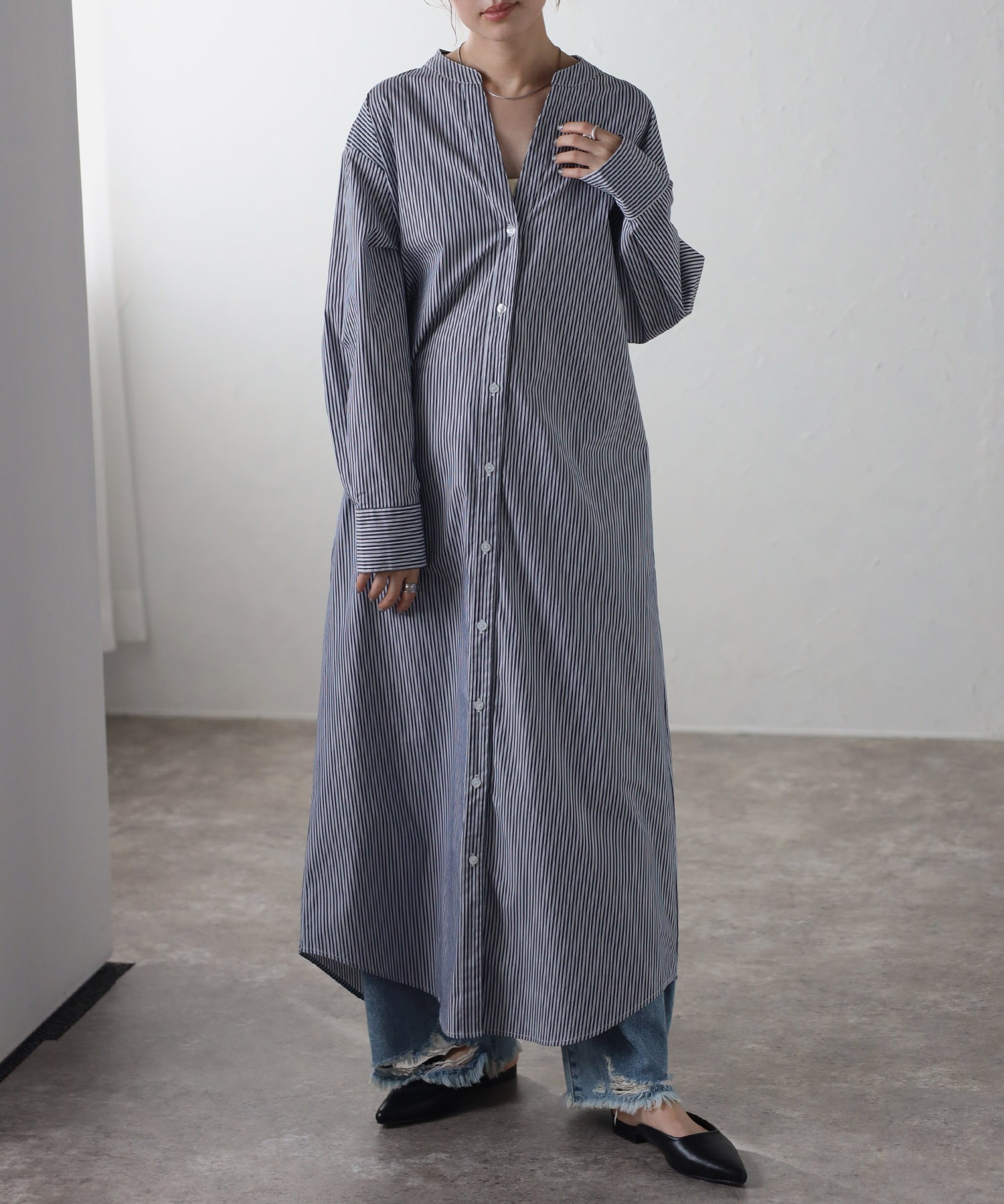 model：H158 着用サイズ：FREE