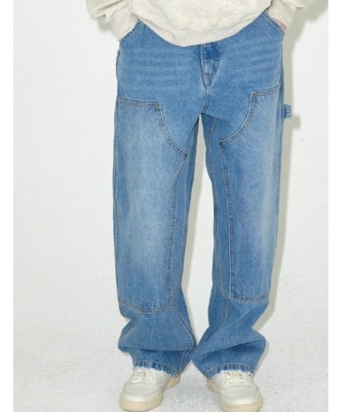 mahagrid/マハグリッド』 DOUBLE KNEE DENIM PANT/ダブルニー