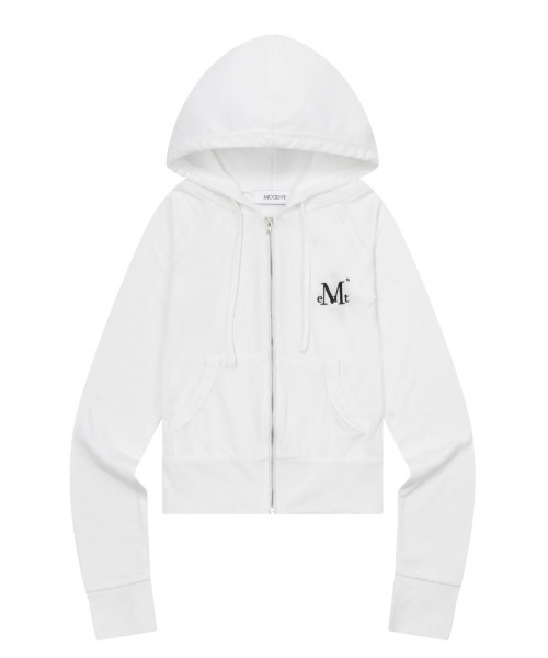 MUCENT ムセント　クロップドジップアップパーカー A'GEM/9 × .kom 『MUCENT/ムセント』 LIGHT UP CROP HOOD ZIP-UP