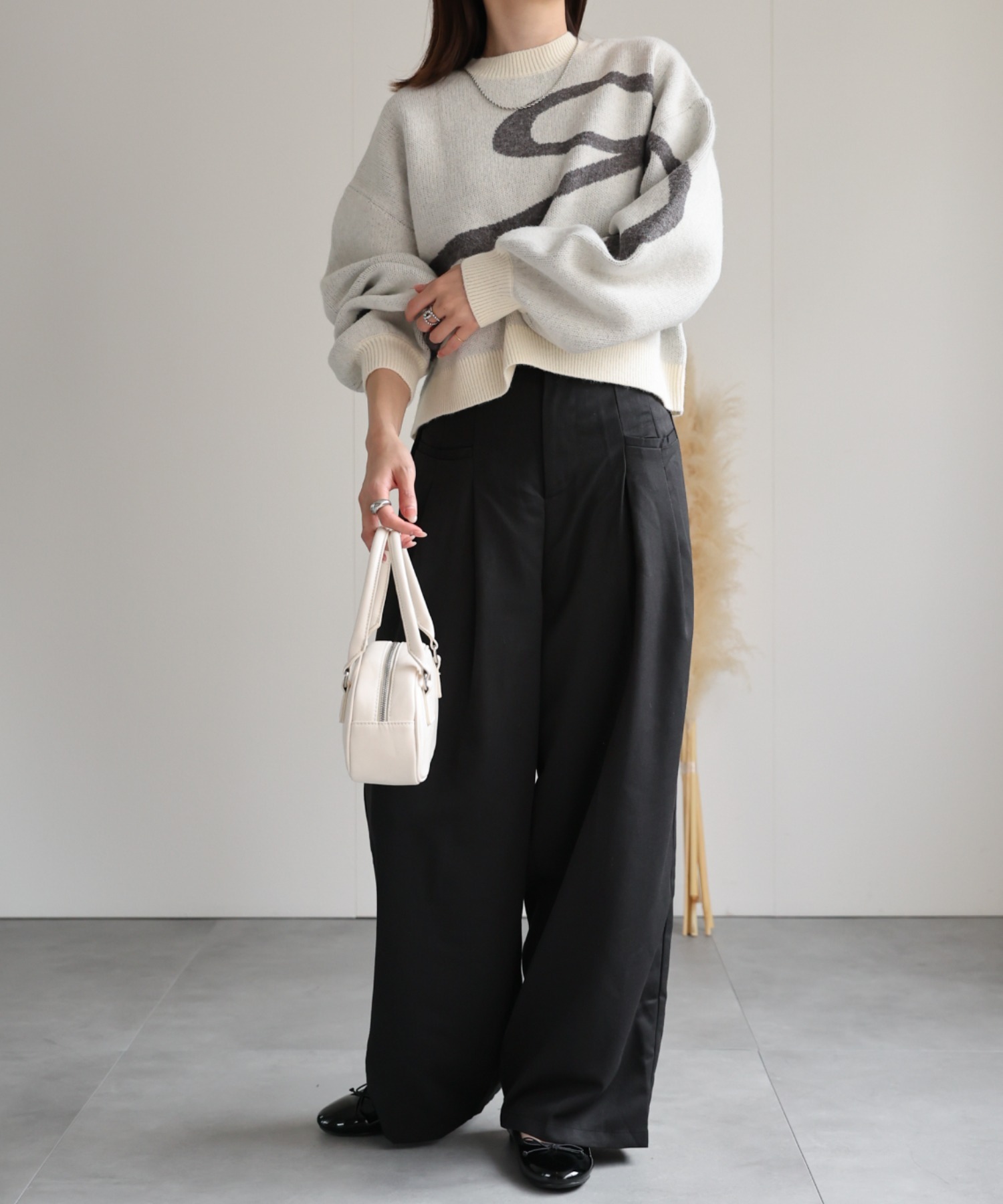 model：162cm 着用サイズ：F