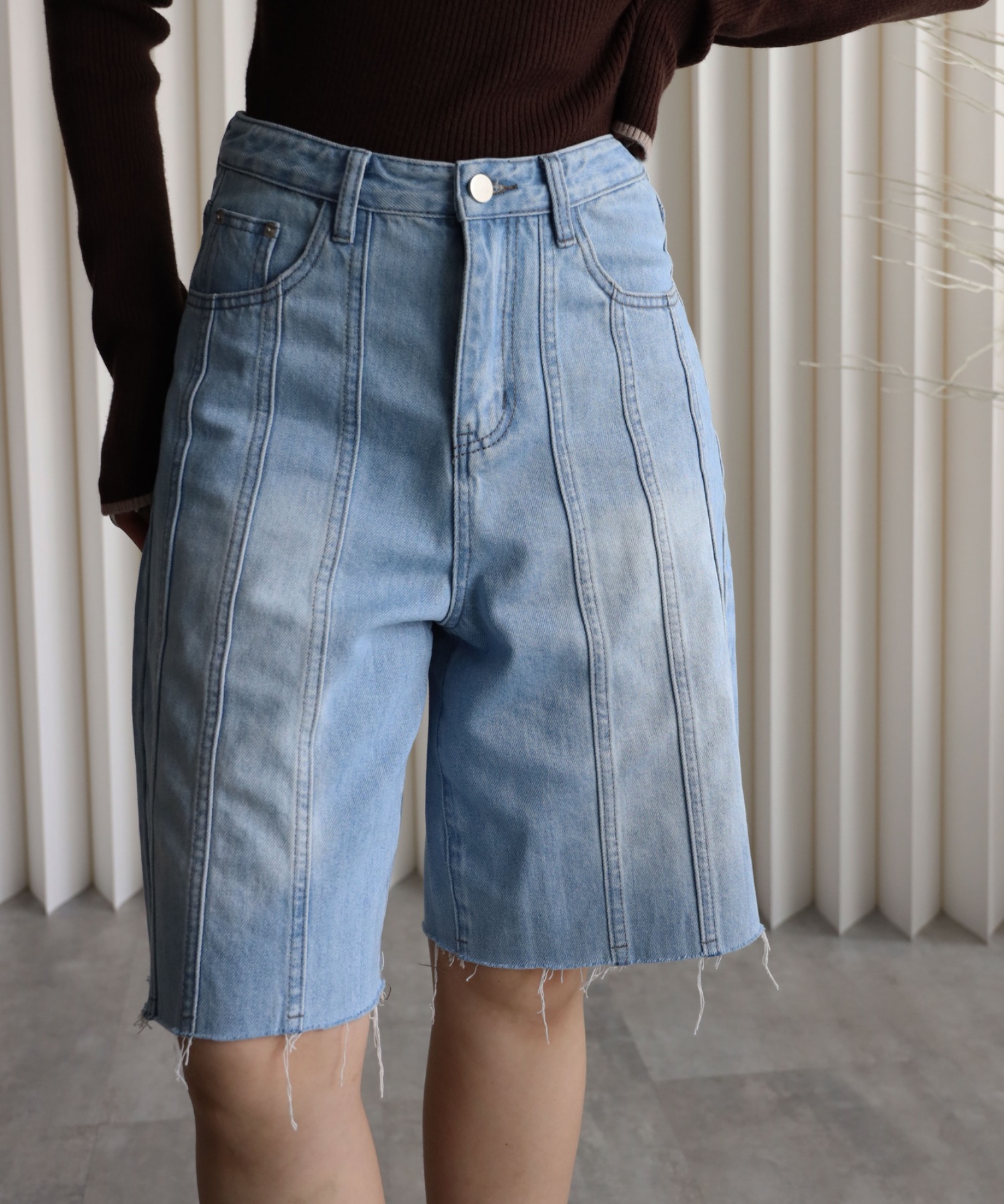 model：164cm. 着用サイズ：Sサイズ