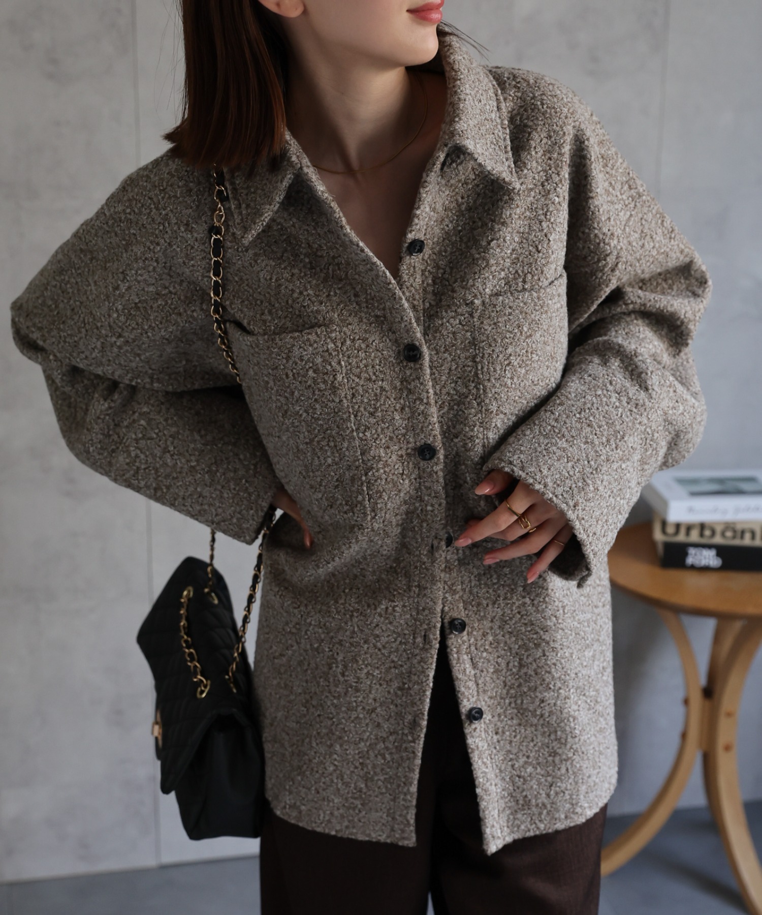 model：162cm 着用サイズ：F