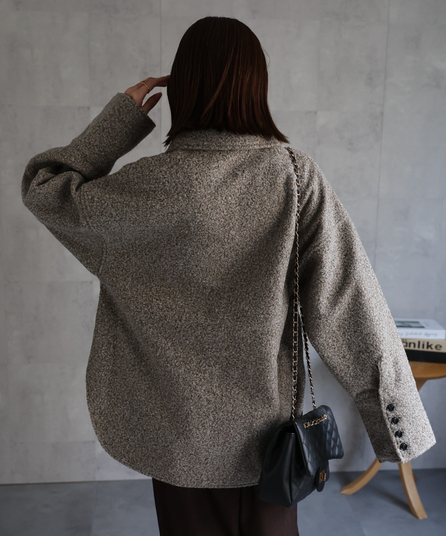 model：162cm 着用サイズ：F