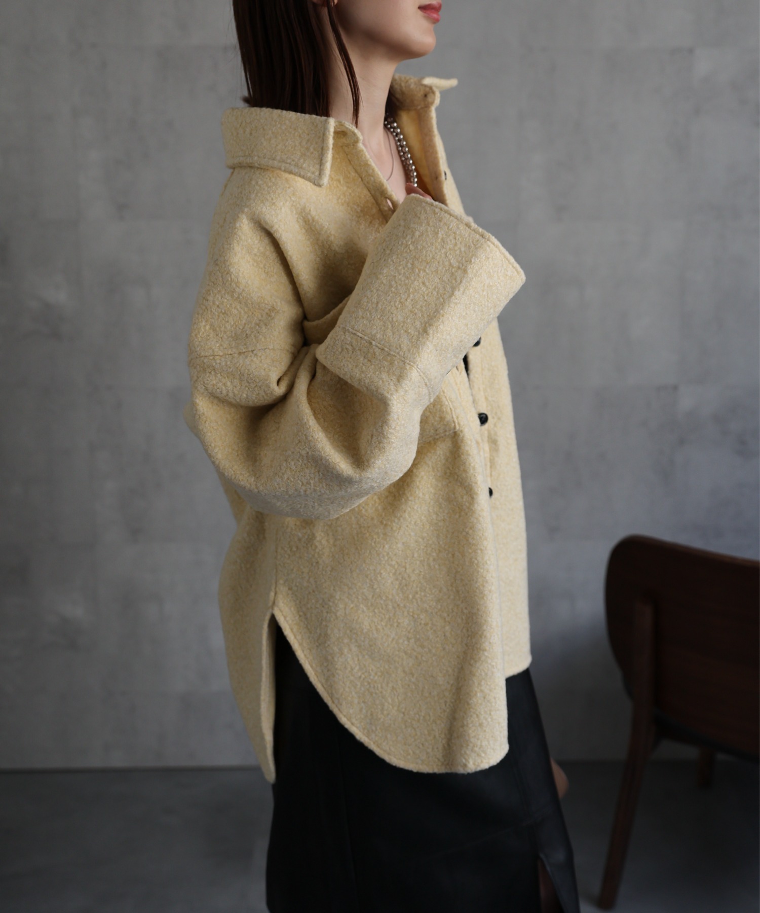 model：162cm 着用サイズ：F