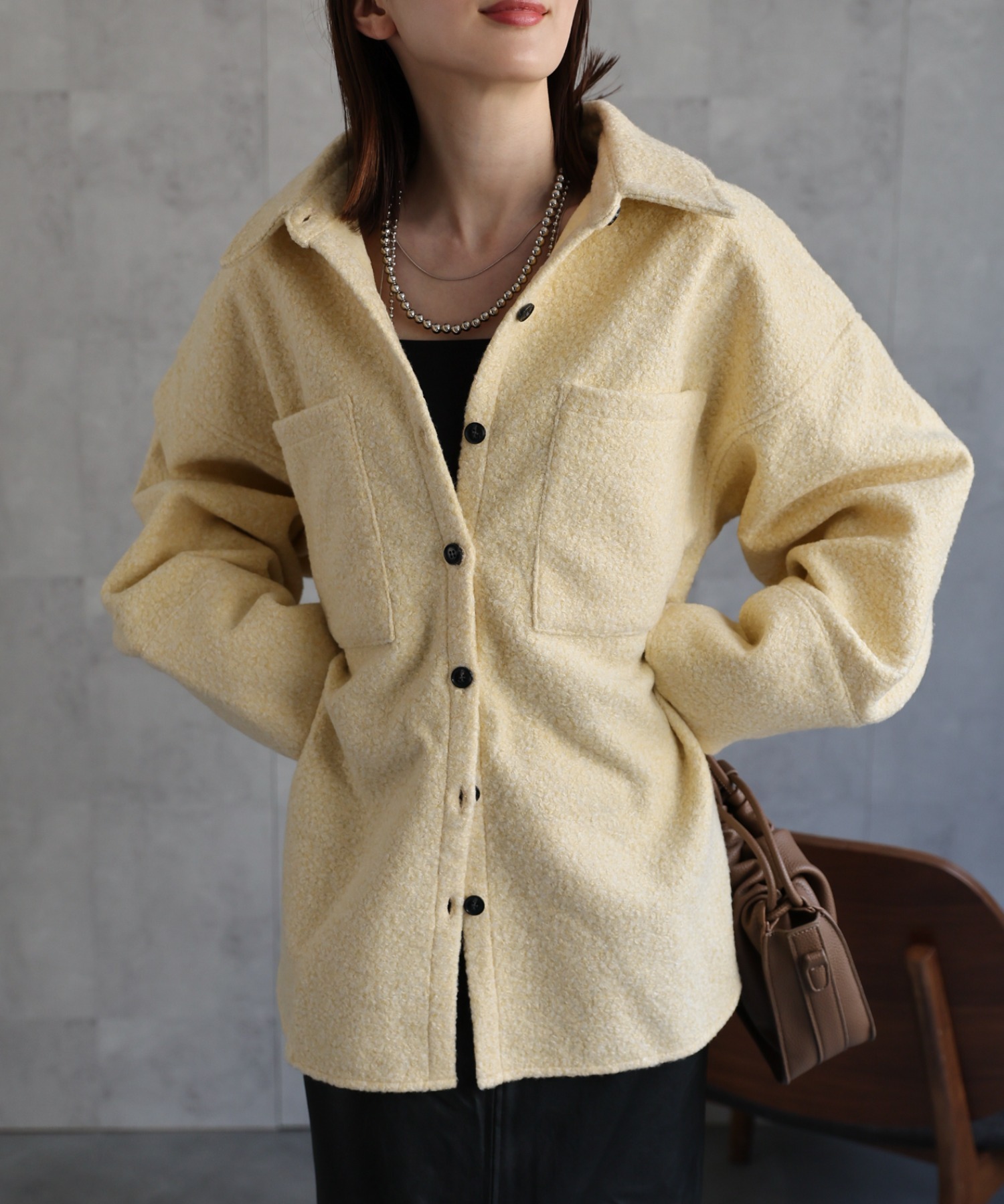 model：162cm 着用サイズ：F