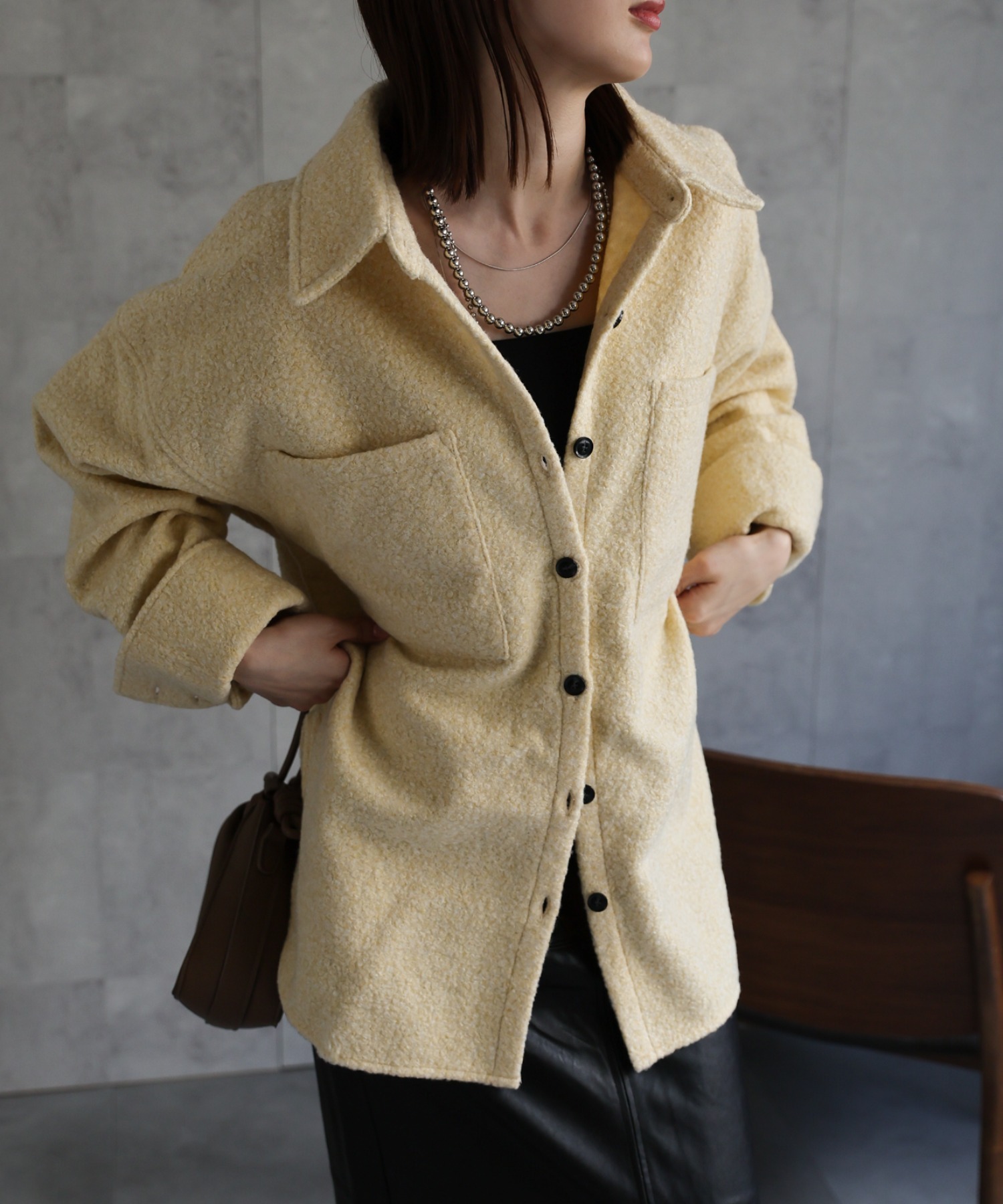 model：162cm 着用サイズ：F