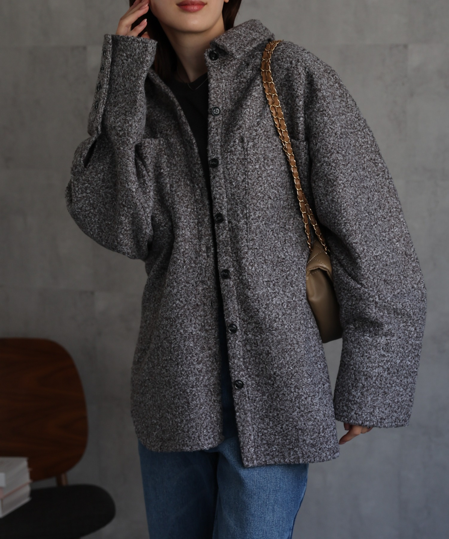 model：162cm 着用サイズ：F