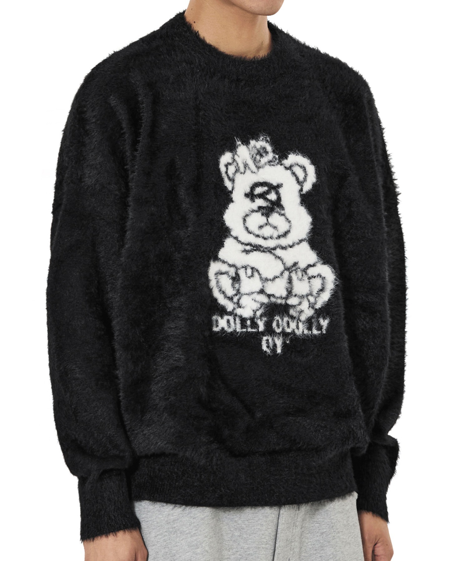 OY ヘアリーシャドーオードリーニット OYニット　ホワイト　白 OY ヘアリーシャドーオードリーニット 全2色[品番：PBIW0002508