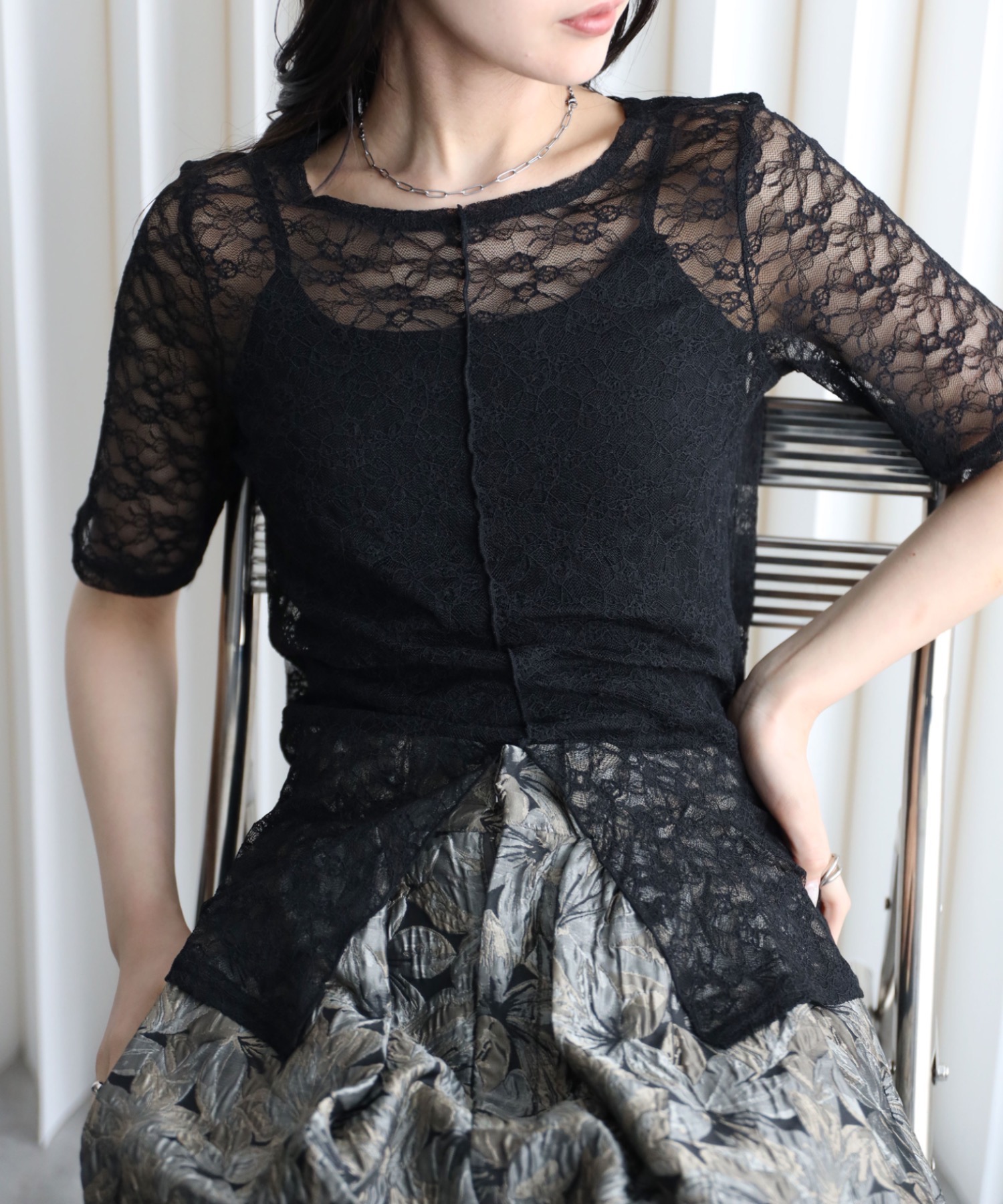 model164cm. 着用サイズ：FREE